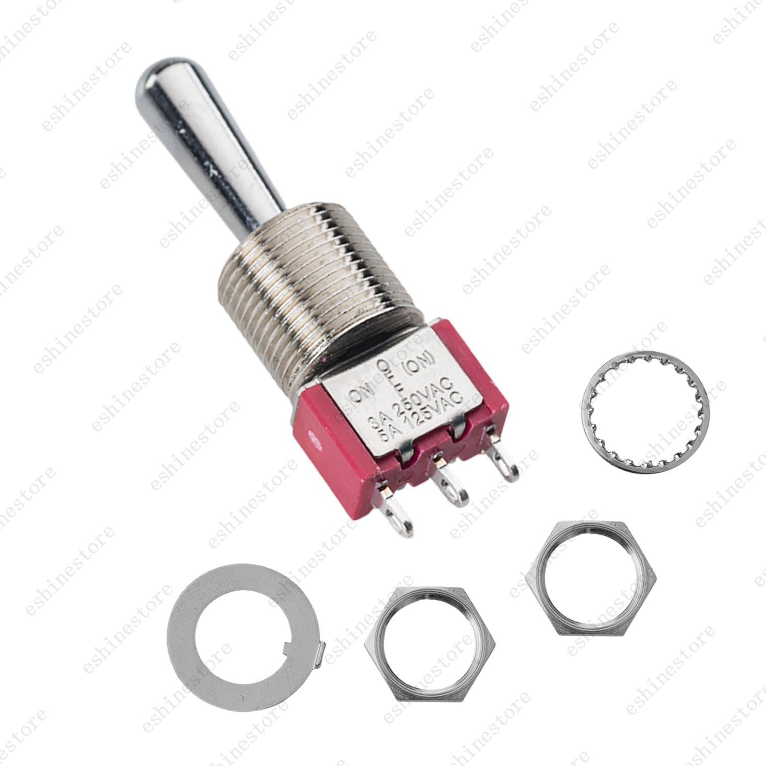 1/3/5 x Guitar/AMP 3Pin 3-Way (ON)-OFF-ON Momentary Fat Bat Toggle Switch Sealed