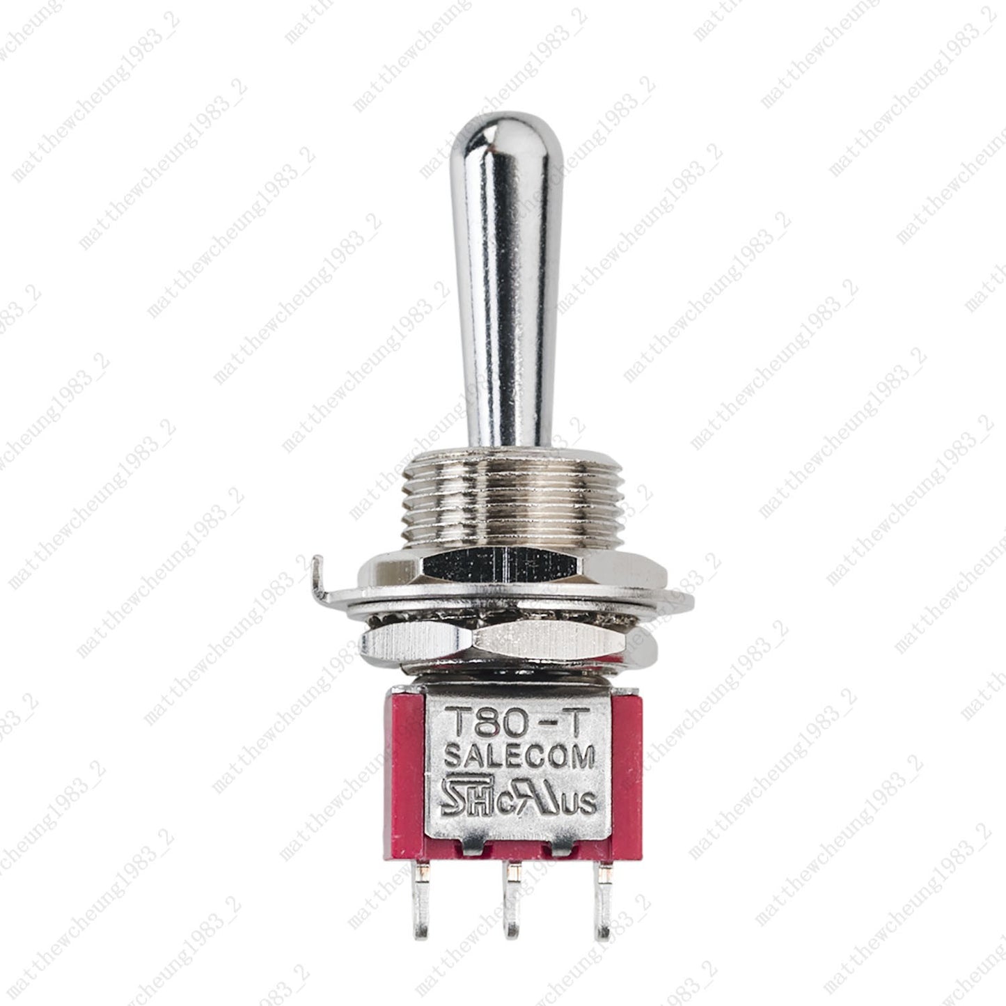1/3/5 xGuitar Momentary SPDT 3Pin 3-Position (ON)-OFF-(ON) Fat Bat Toggle Switch