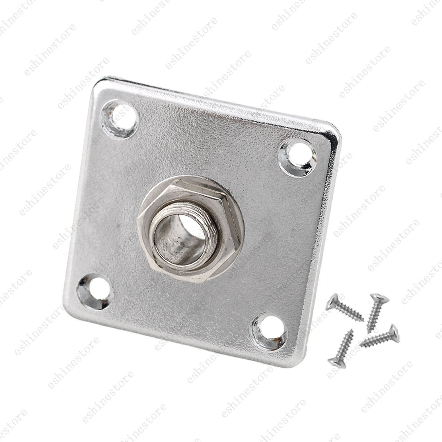 Electric Guitar Output/Input Jack Plate Square Socket with Screws For LP Epi