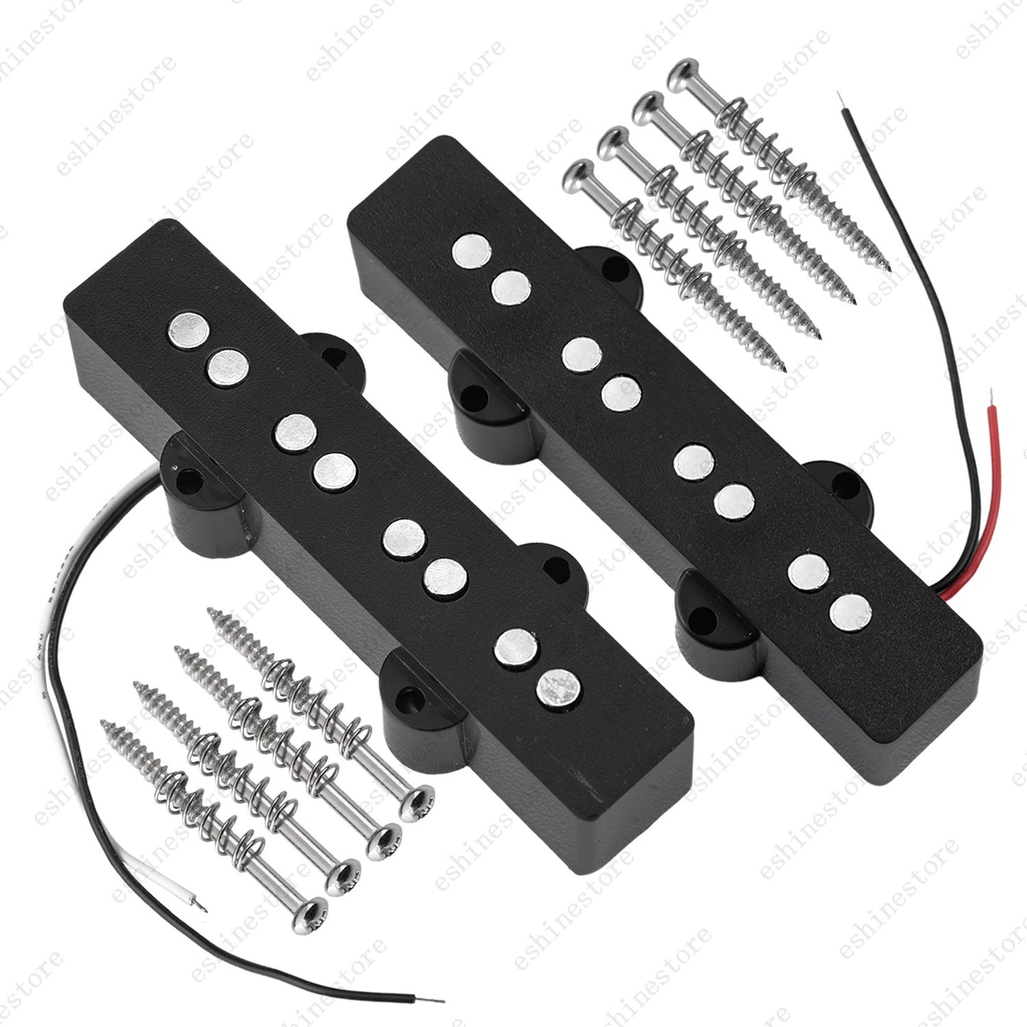 Open-style 4-string Ceramic Magnet Neck&Bridge Pickup for Fender Jazz J Bass