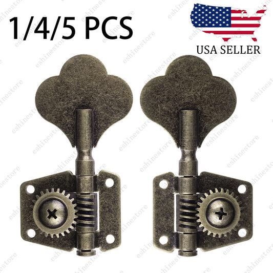 Relic Bass Vintage Open Machine Heads - 1:25 Ratio Gear Tuning Keys-Bronze