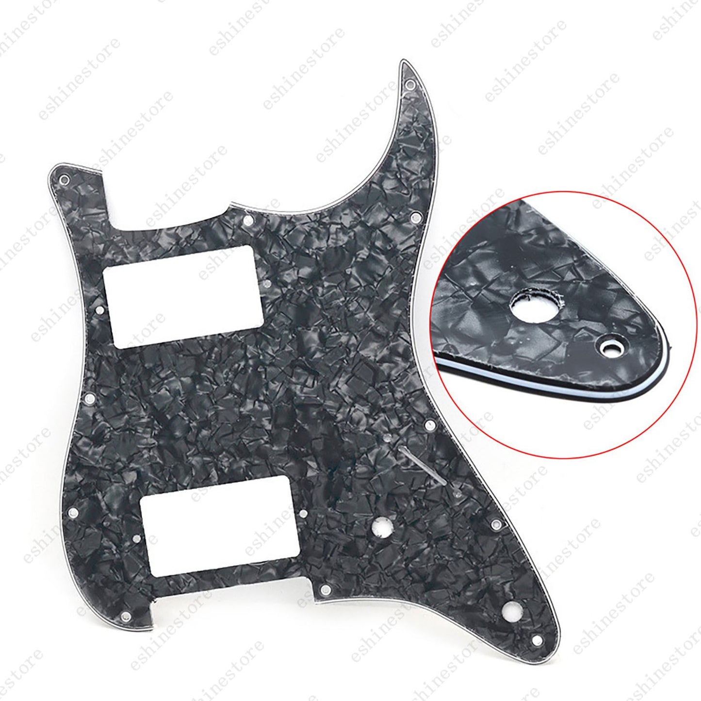 11 Holes HH hunbucker Strat Style Pickguard For Stratocaster Various Colors