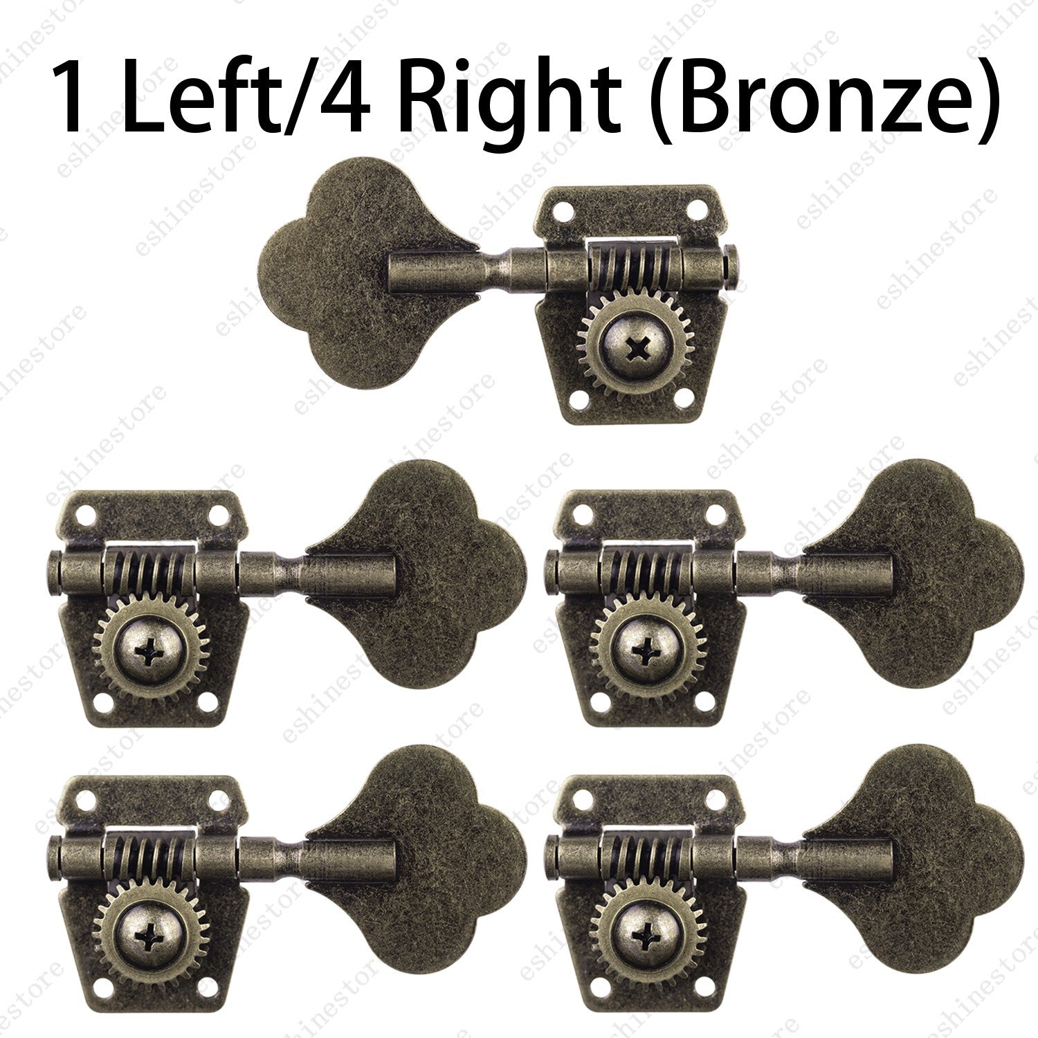 Relic Bass Vintage Open Machine Heads - 1:25 Ratio Gear Tuning Keys-Bronze
