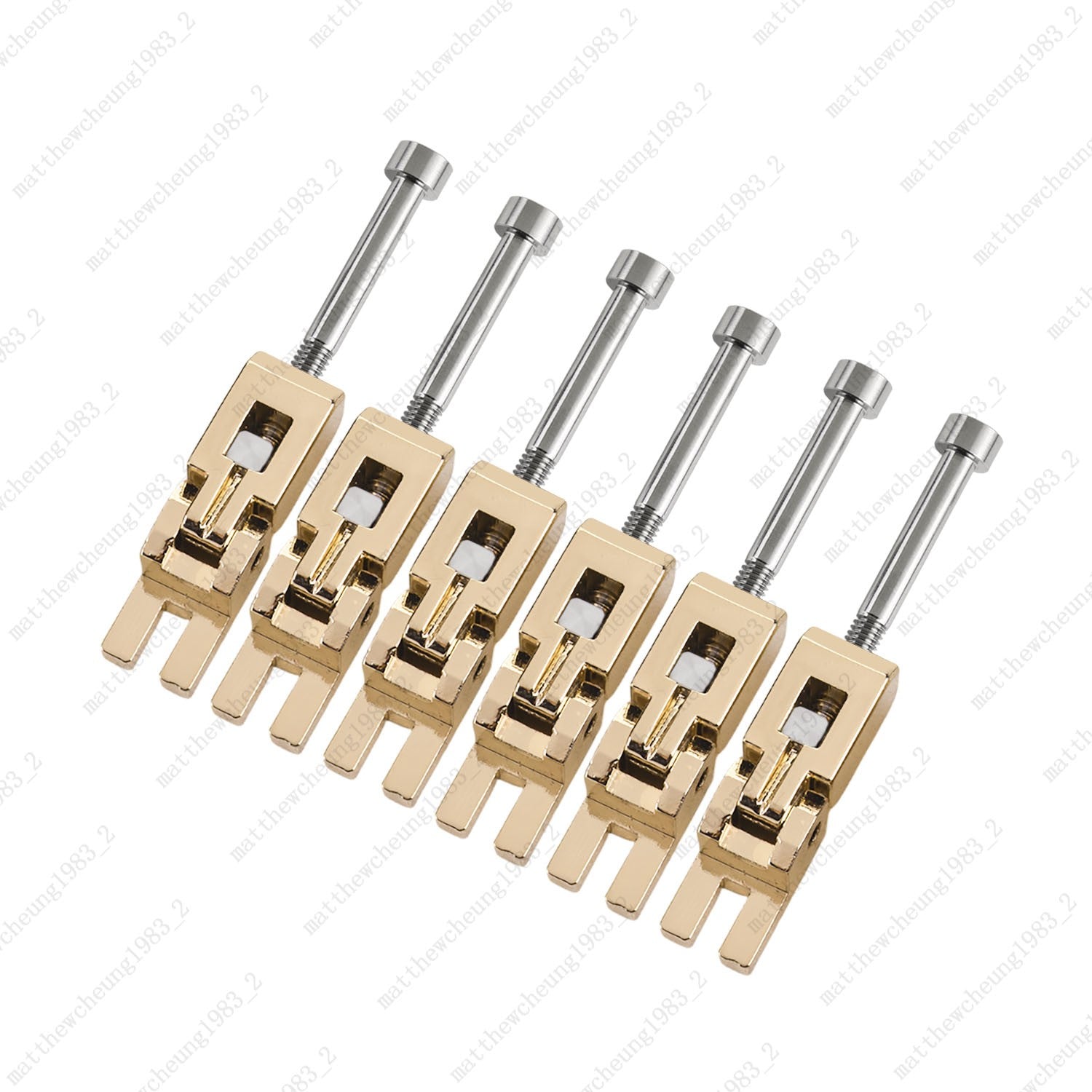 Guitar Tremolo Bridge Locking Saddles w/ Titanium Screws+Blocks for Floyd Rose