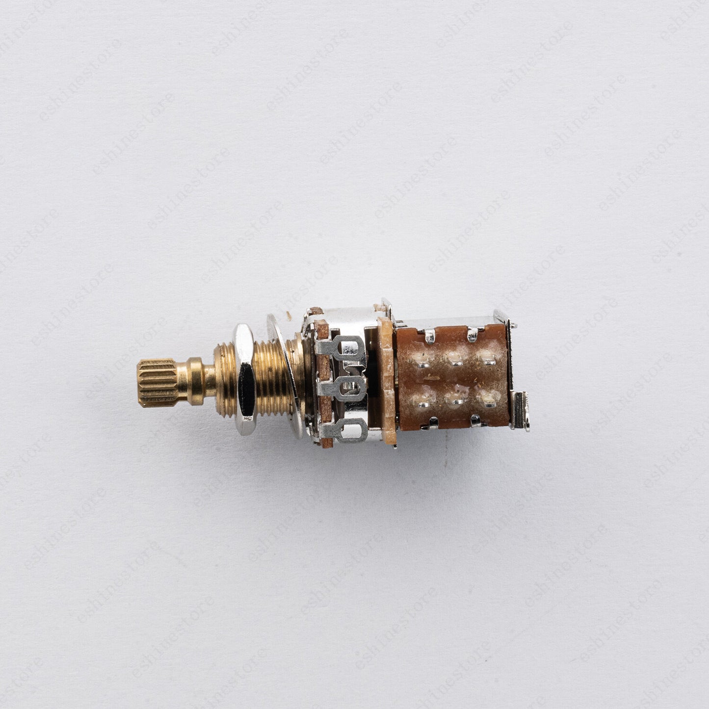 1 PCS 18-Split Brass Long Shaft Pot Push-Push Switch AB/250K/500K For Les Pau SG