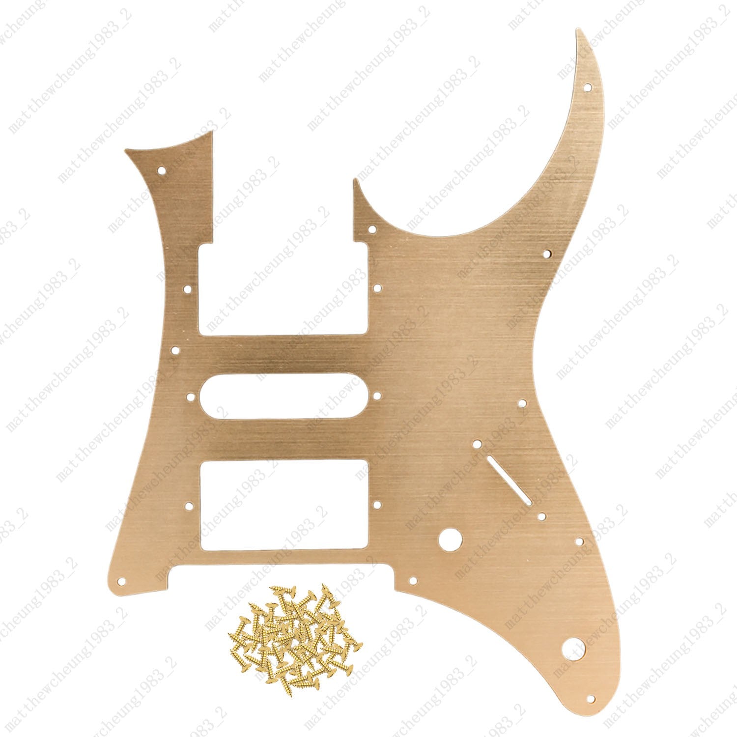 10 Holes Metal Guitar Pickguard HSH Scratch Plate for Ibanez Jem Series Guitar