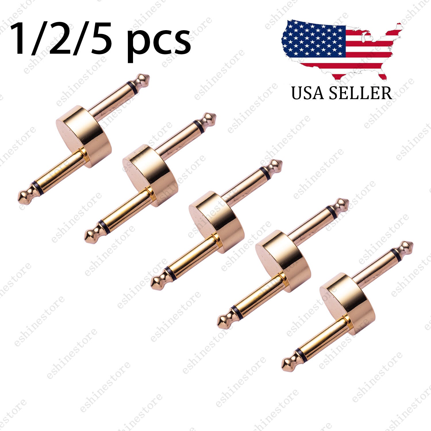 Z type Guitar Effect Pedal Coupler Connector 1/4'' Connecting Head Guitar Parts