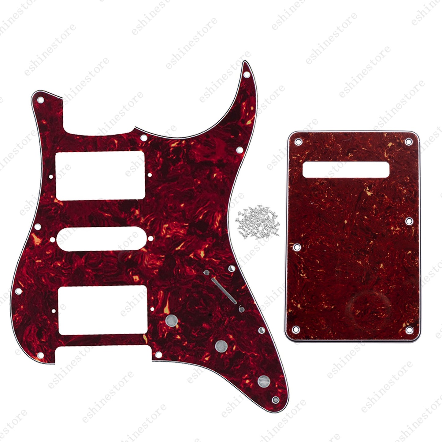 Guitar HSH 3Ply Pickguard & Back Plate Multi Colors For USA MIM FENDER Strat