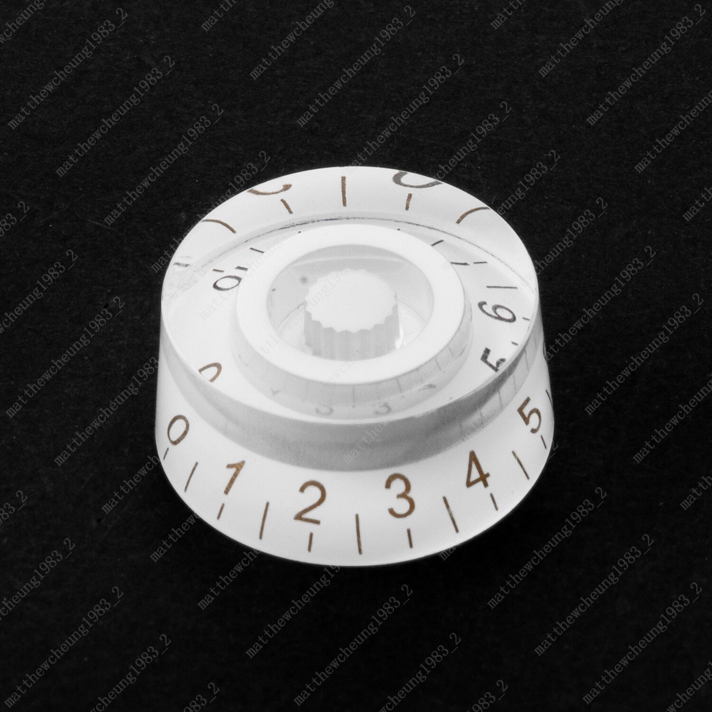 4 Pcs White/Gold Custom LP Guitar Control Knobs Speed Knobs Fits Les Paul SG