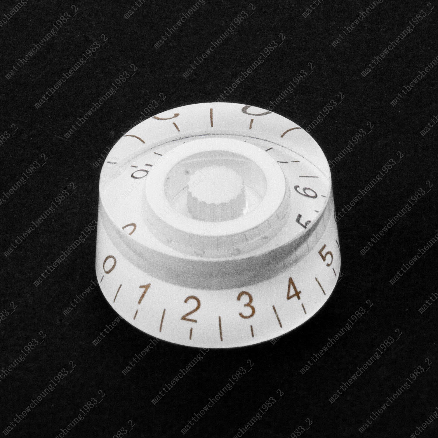 4 Pcs White/Gold Custom LP Guitar Control Knobs Speed Knobs Fits Les Paul SG