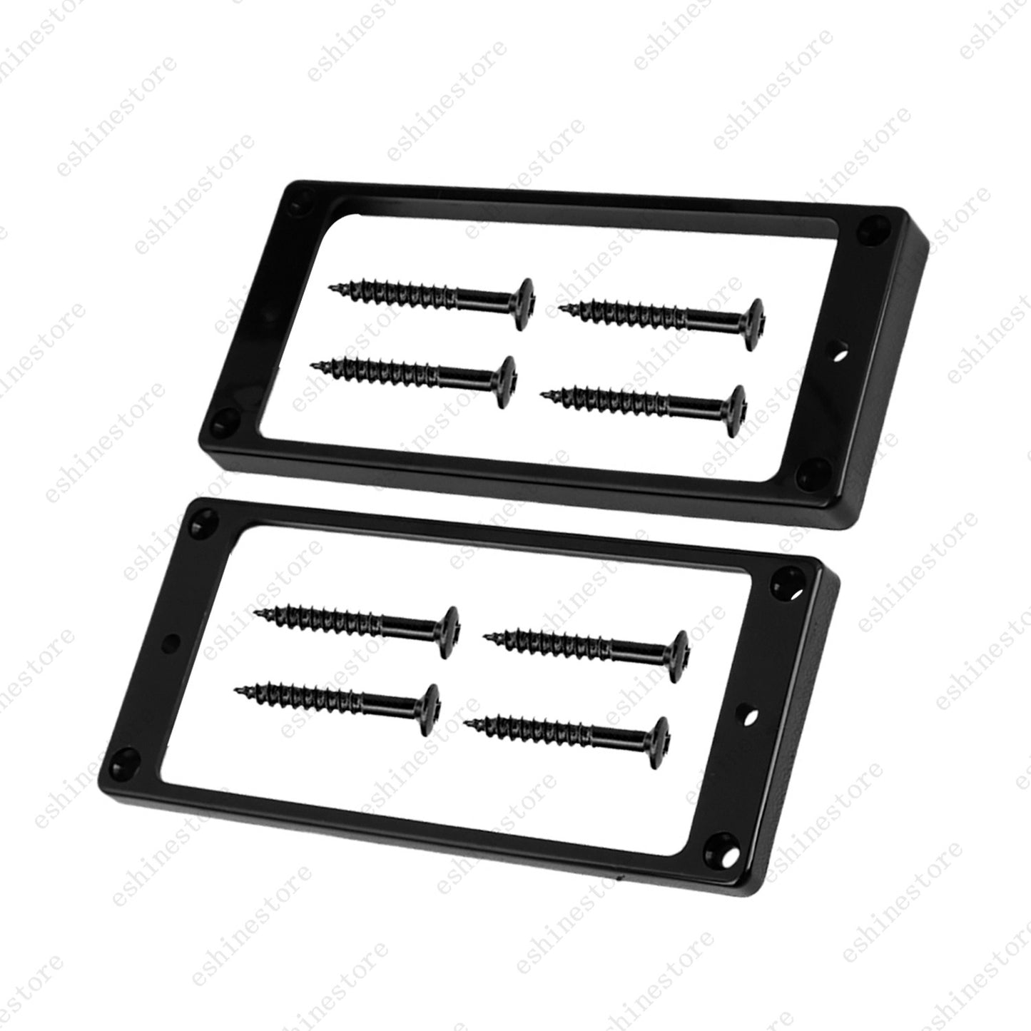 2pcs Plastic 7-String Guitar Flat Bottom with Slanted Side Humbucker Pickup Ring