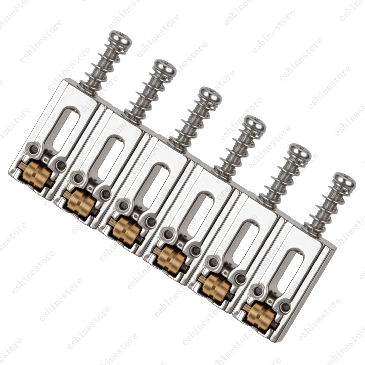 Electric Guitar Brass Roller Bridge Saddles for Stratocaster Tele Guitar 3Colors
