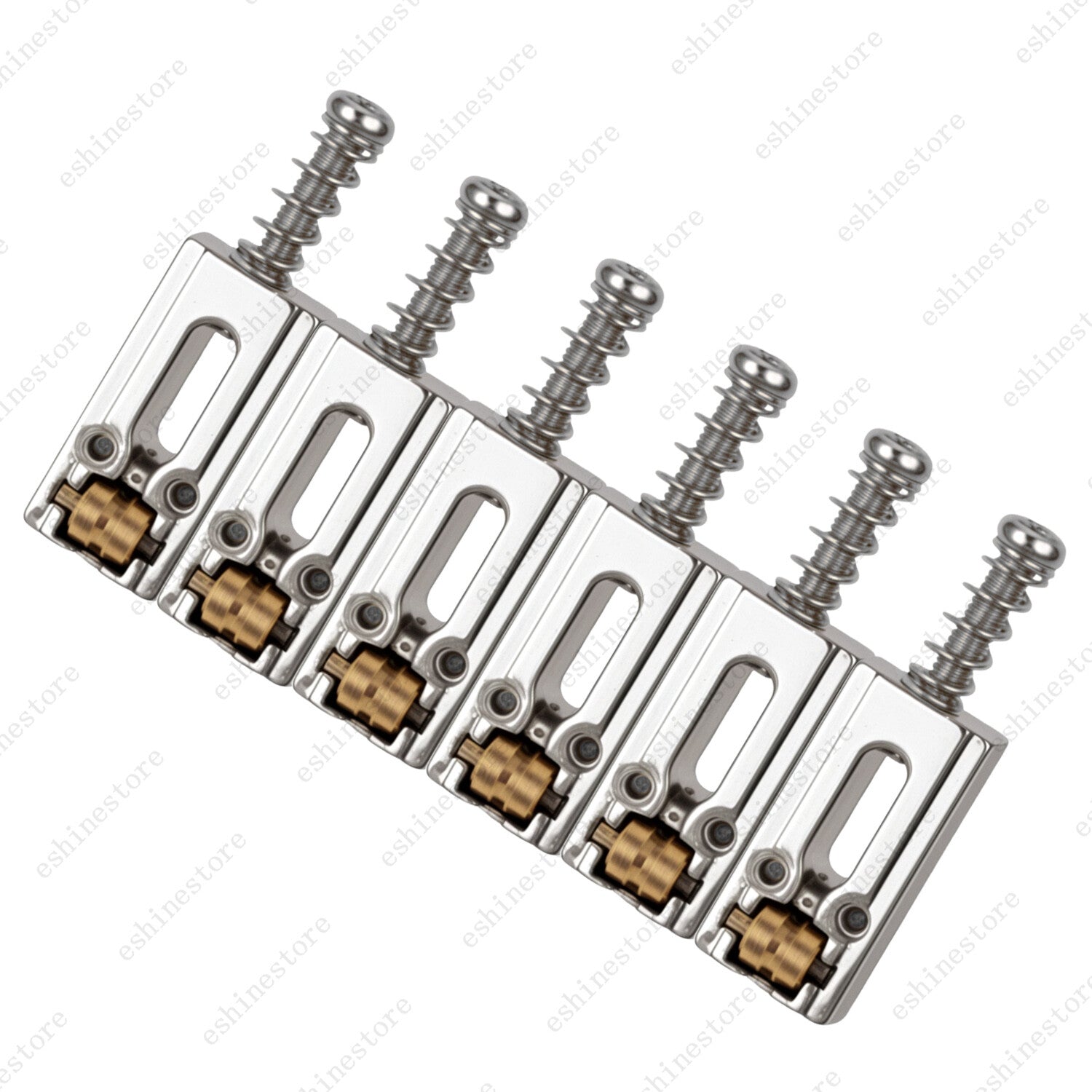 Electric Guitar Brass Roller Bridge Saddles for Stratocaster Tele Guitar 3Colors