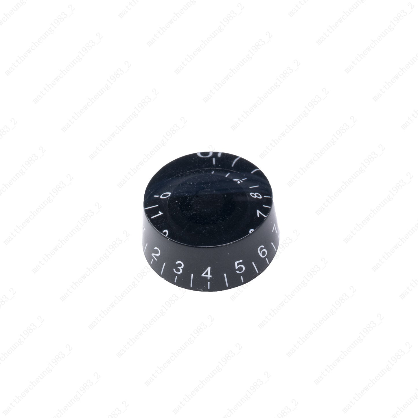 4 Pcs Black/White Electirc Guitar Control Knobs Speed Dial Knobs for Les Paul SG