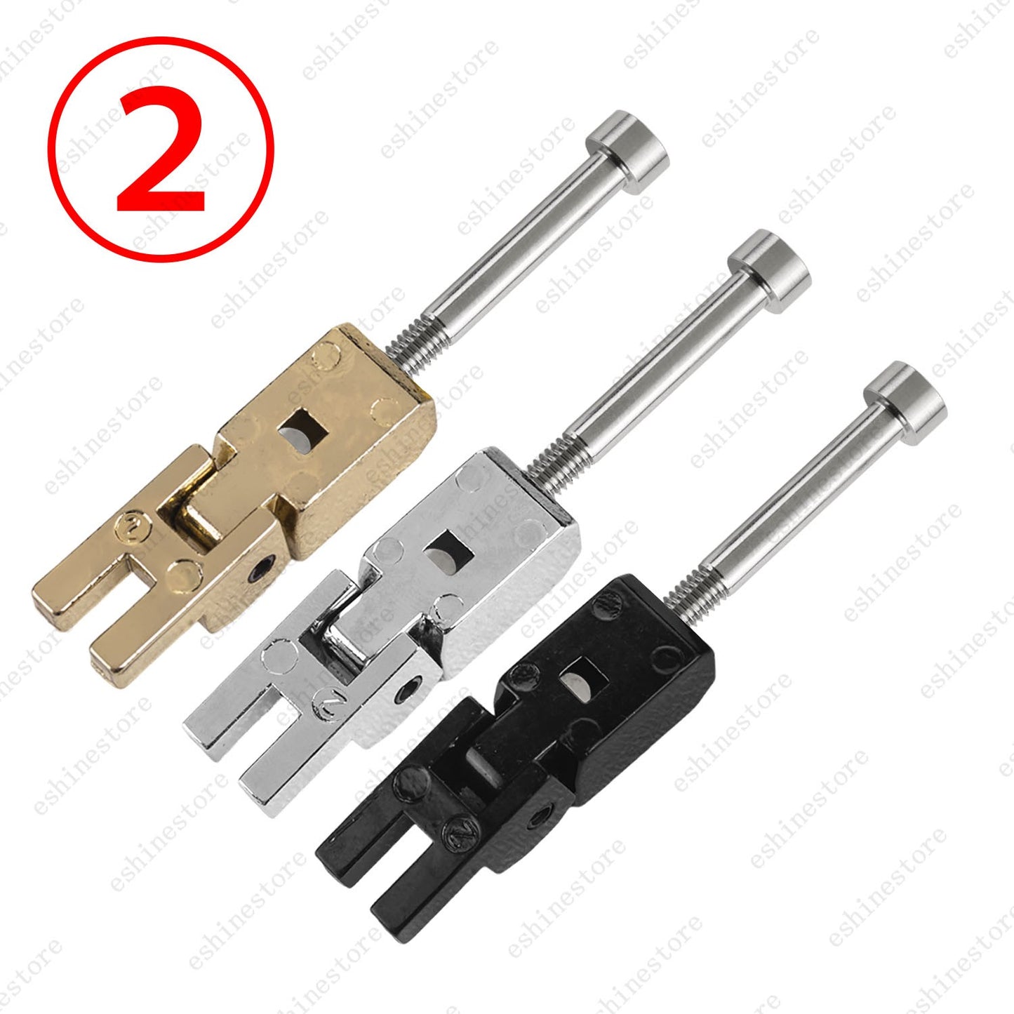 Double Locking Tremolo Bridge Saddles w/ Titanium Screw & Block For Floyd Rose