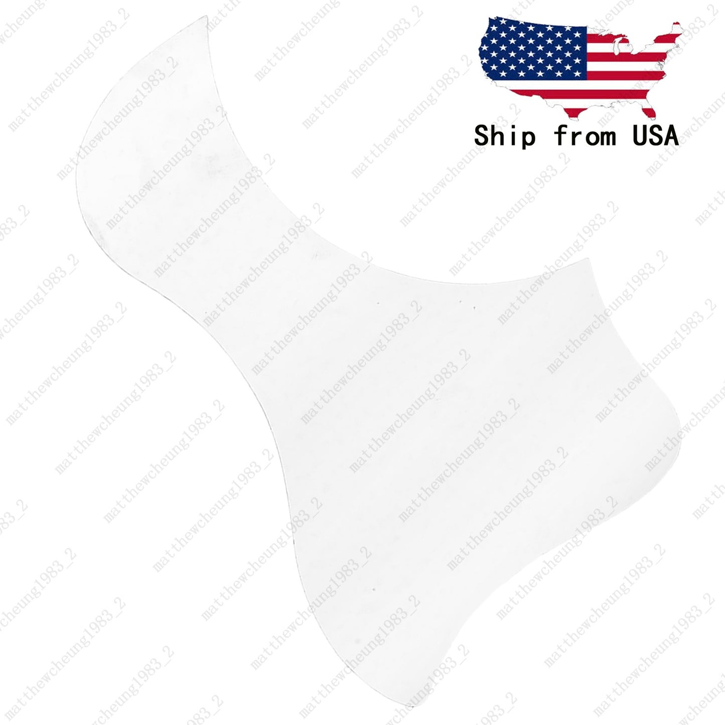 Left Handed Acoustic Guitar Self Adhesive Scratch PickGuard 40/41" - Transparent