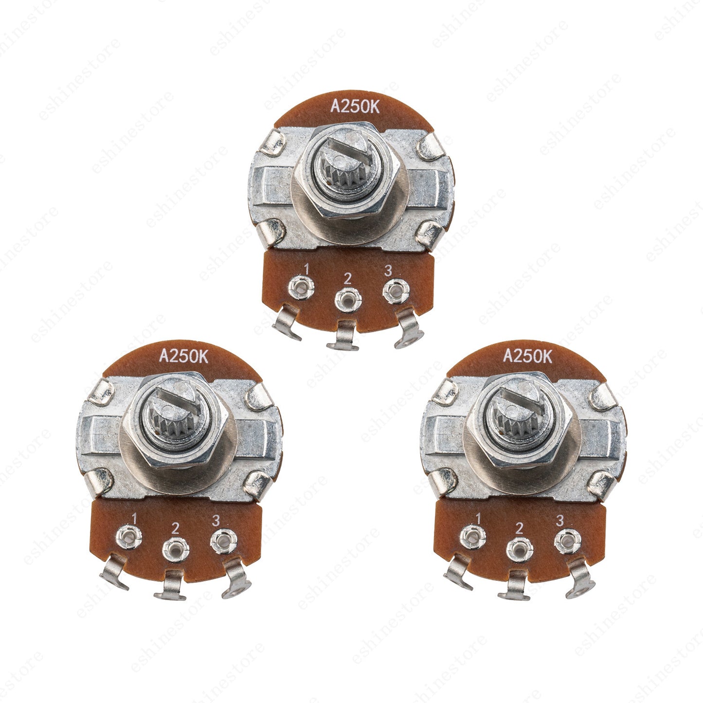 1-10Pcs Guitar Large Potentiometer Long 18mm A/B 250k 500k Volume Tone Taper Pot