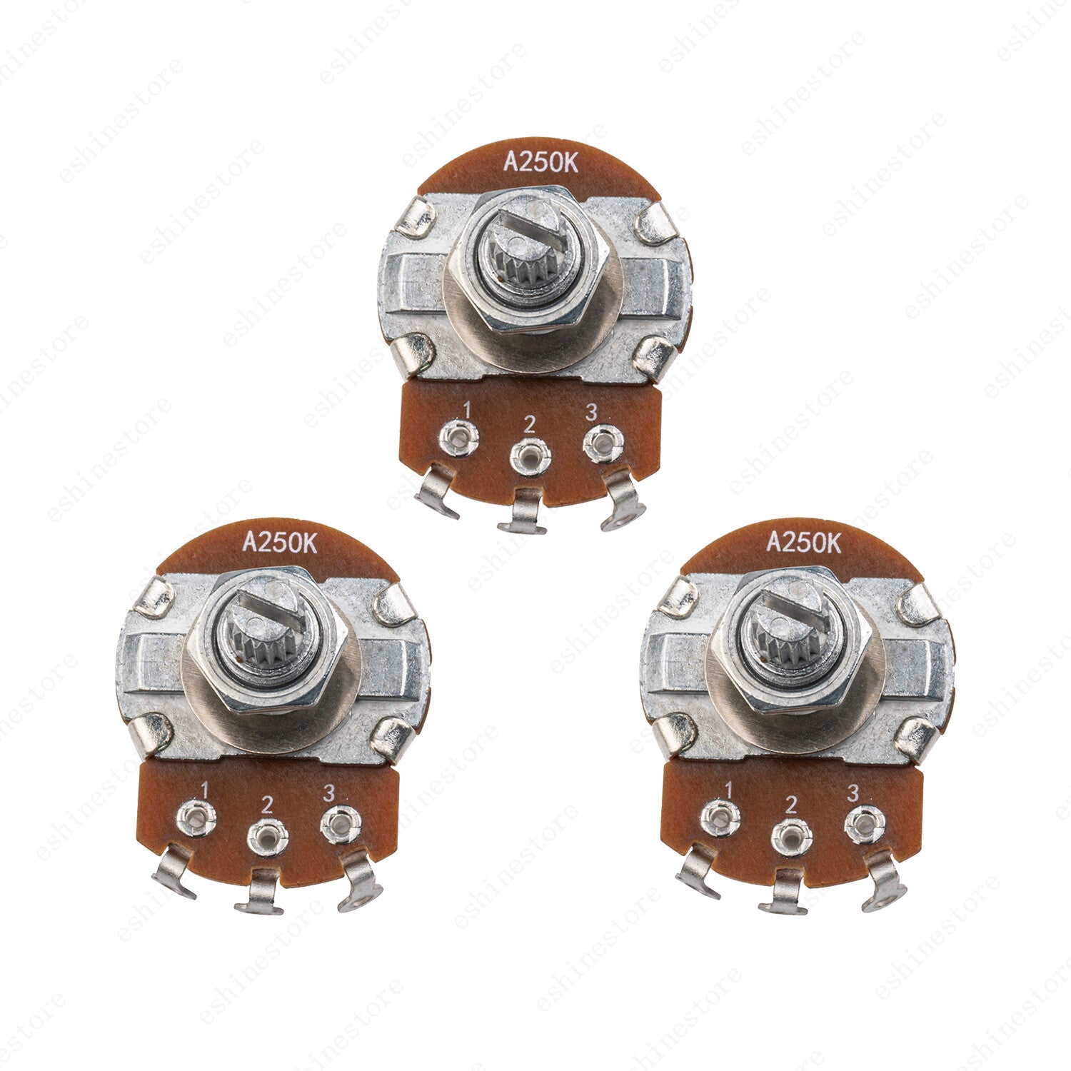 1-10Pcs Guitar Large Potentiometer Long 18mm A/B 250k 500k Volume Tone Taper Pot