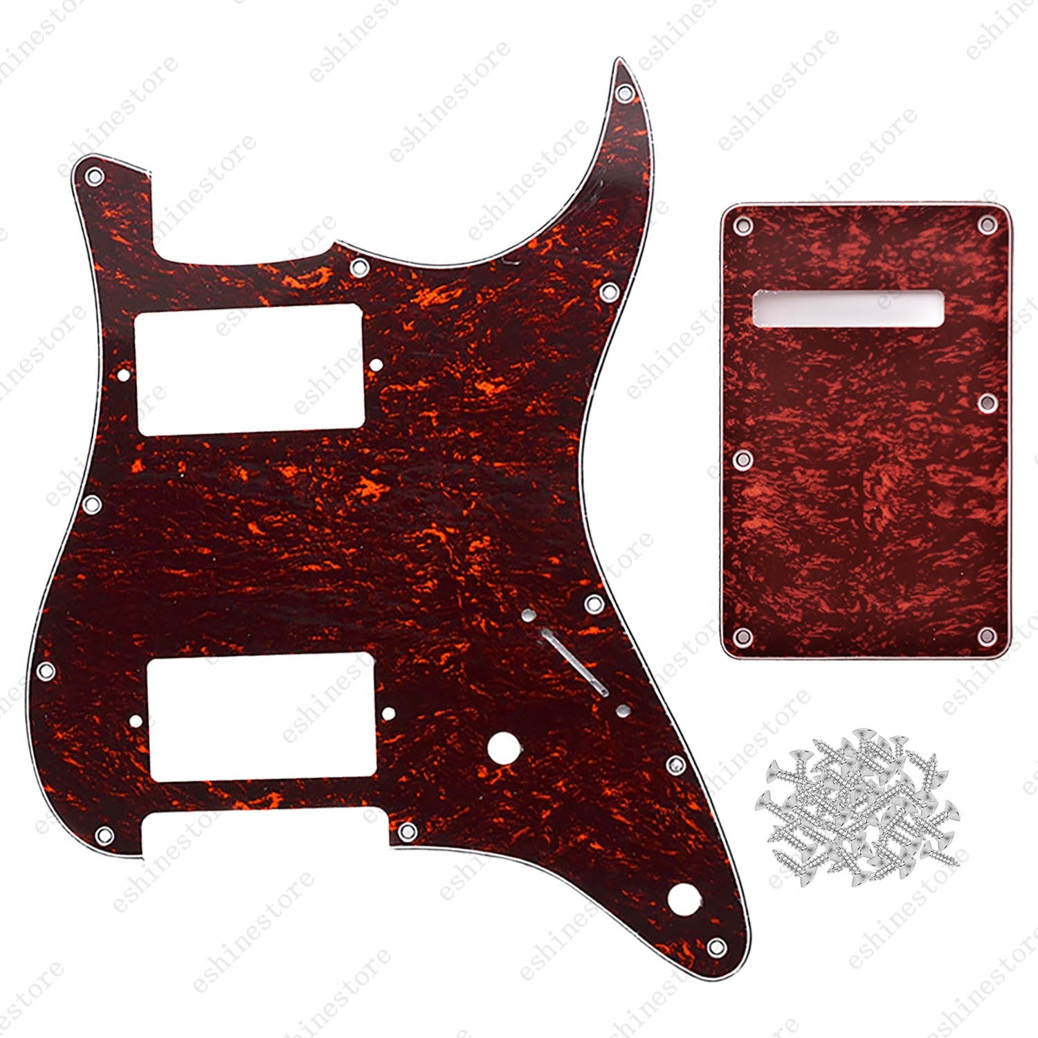 11 Hole HH 3 Ply Guitar Pickguard & Back Plate Multi Colors For Stratocaster