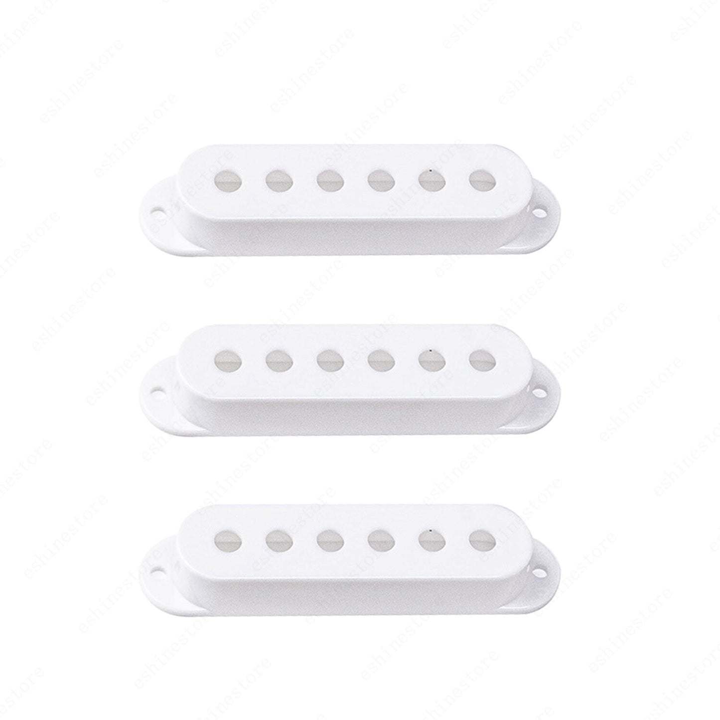 3 Pcs Plastic SSS Single Coil Pickup Covers For Fender SQ Strat multiColors