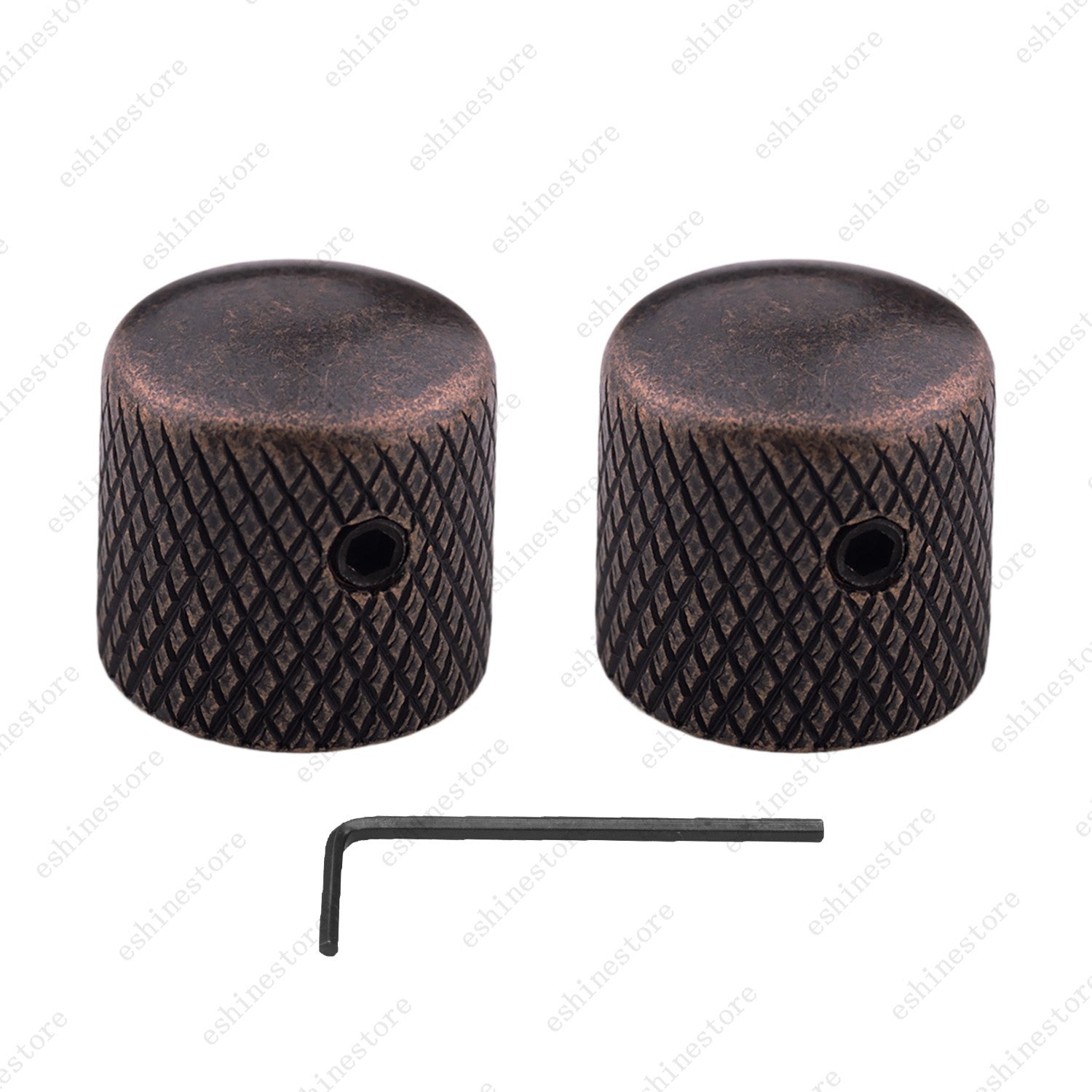 1/2/3/4 pcs Metal Electric Bass Guitar Volume Tone Control Dome Knobs-18 Splines
