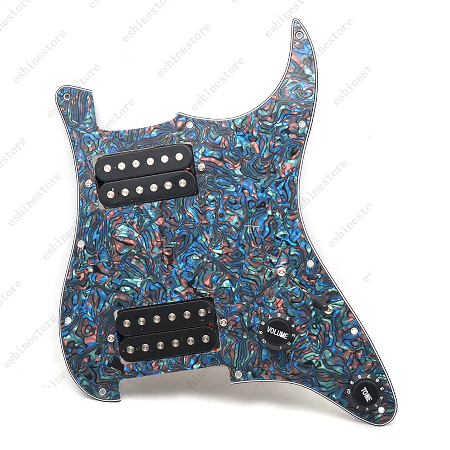 11 Hole HH Strat Style Loaded Pickguard For Stratocaster Various Colors US SHIP