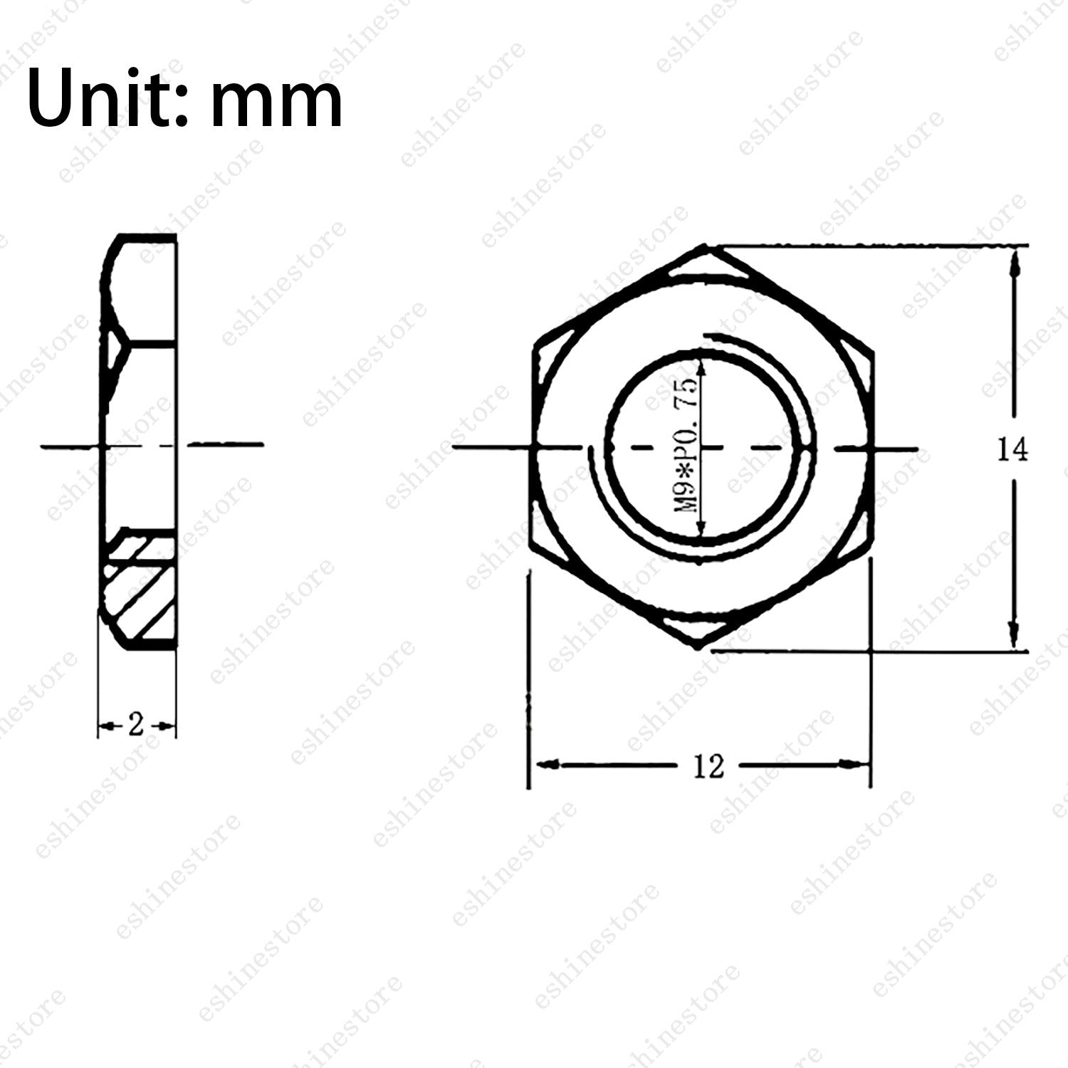 Set of 1/2/4 Metric Thread M9 Guitar Bass Nut Washer For Input Output Jack