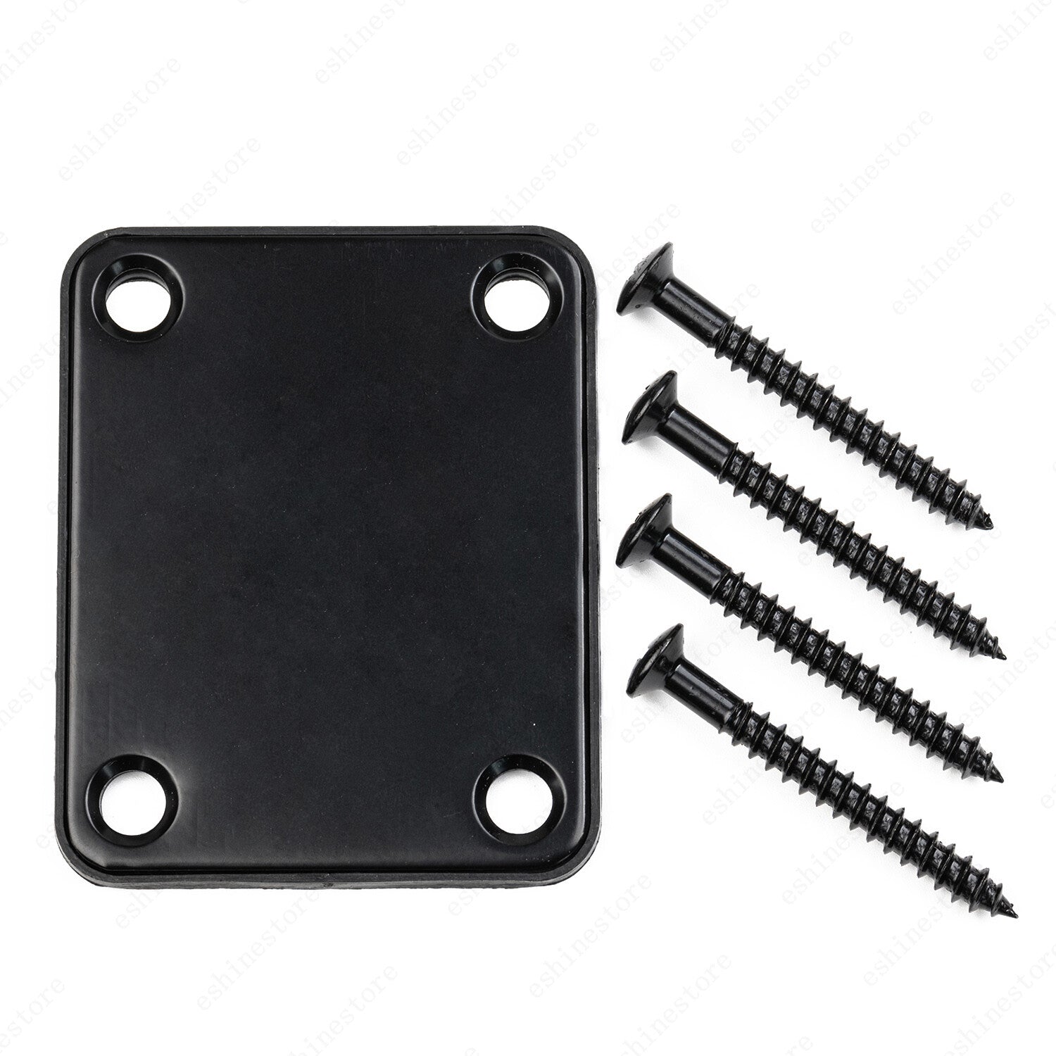 Set of 1 Electric Guitar Neck Plate With Screws For Strat Tele Mulit Color