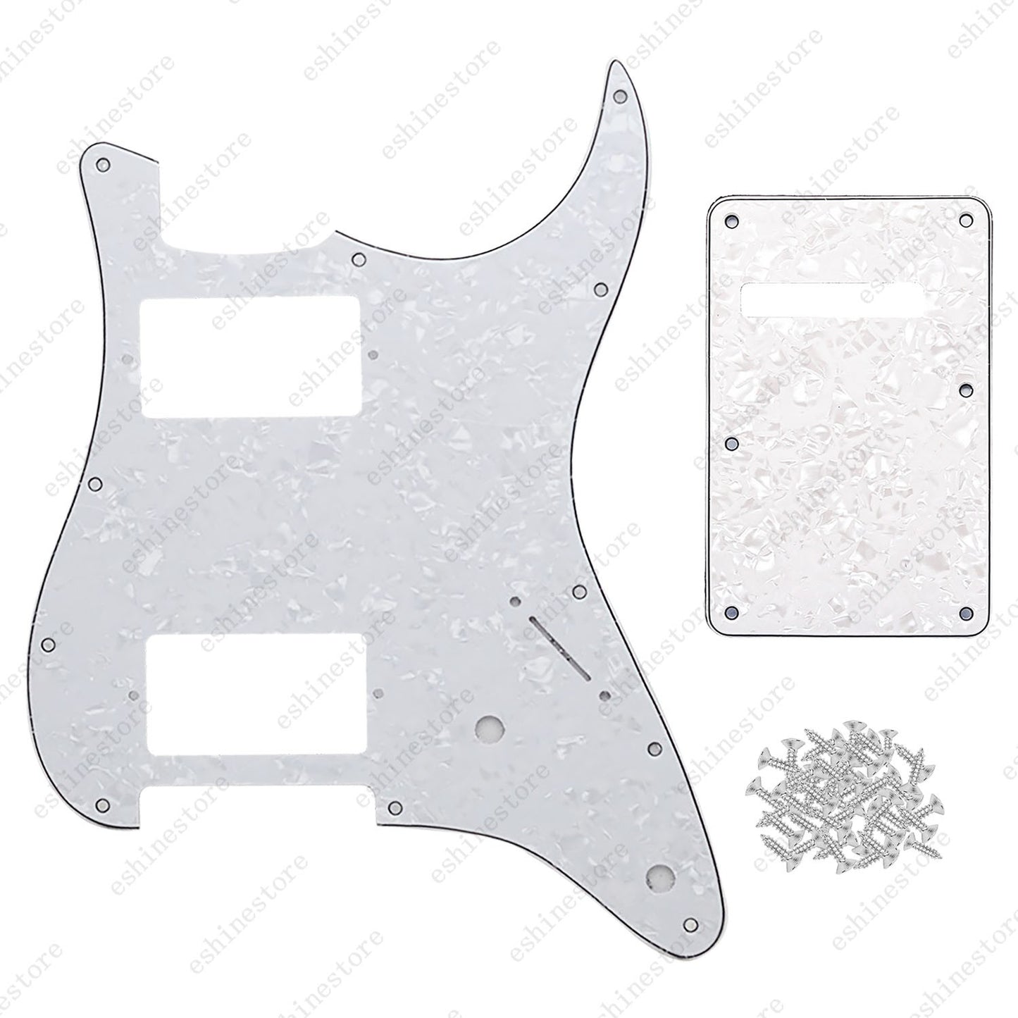 11 Hole HH 3 Ply Guitar Pickguard & Back Plate Multi Colors For Stratocaster