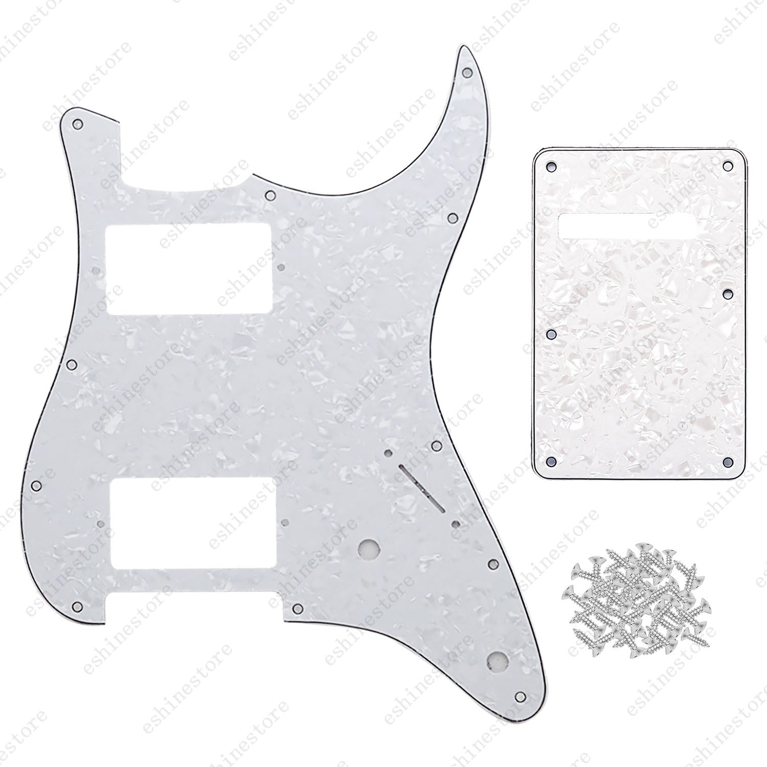 11 Hole HH 3 Ply Guitar Pickguard & Back Plate Multi Colors For Stratocaster
