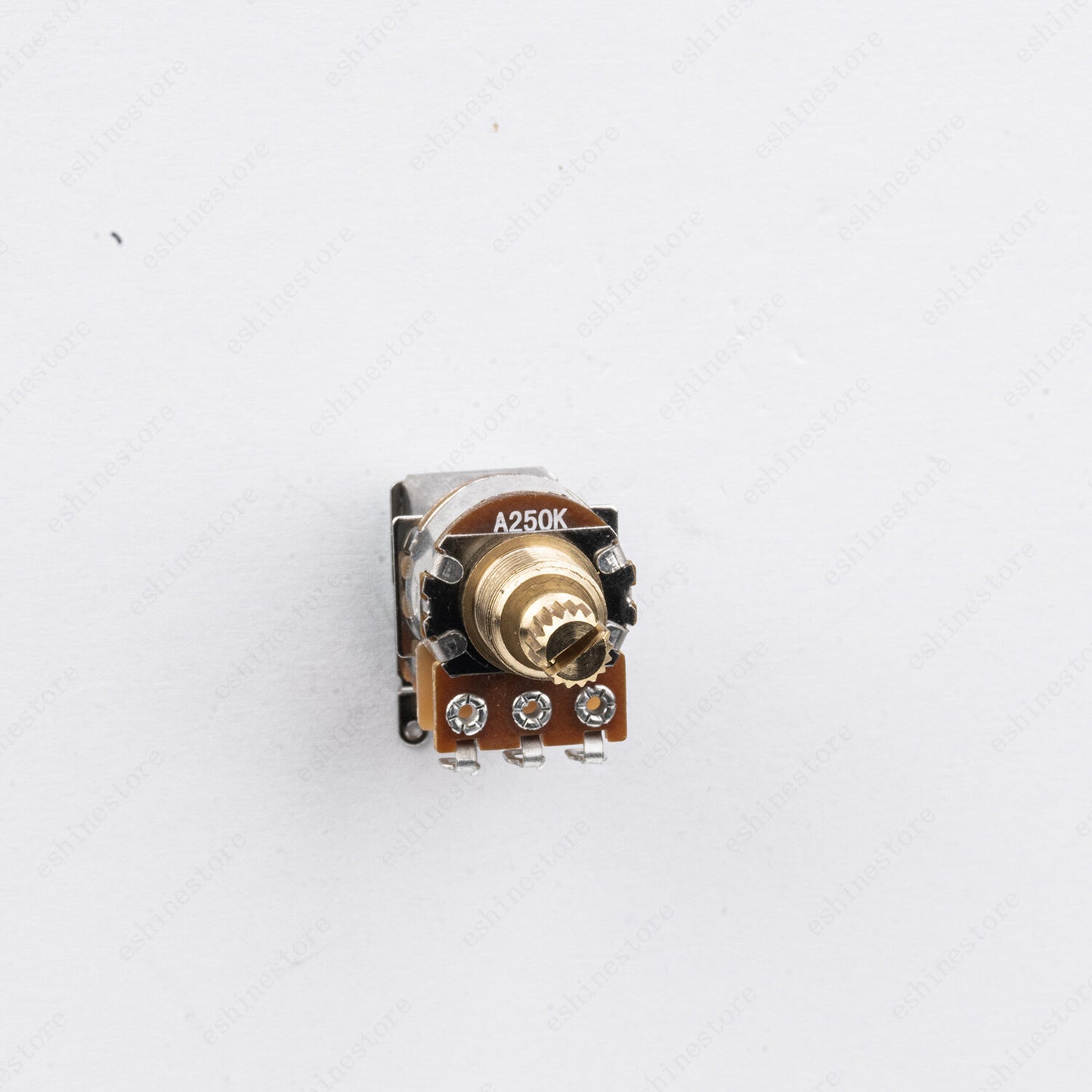 Full Brass Short Shaft Pot Push-Push Switch A250K/B250K/A500K/B500K 4 PCS
