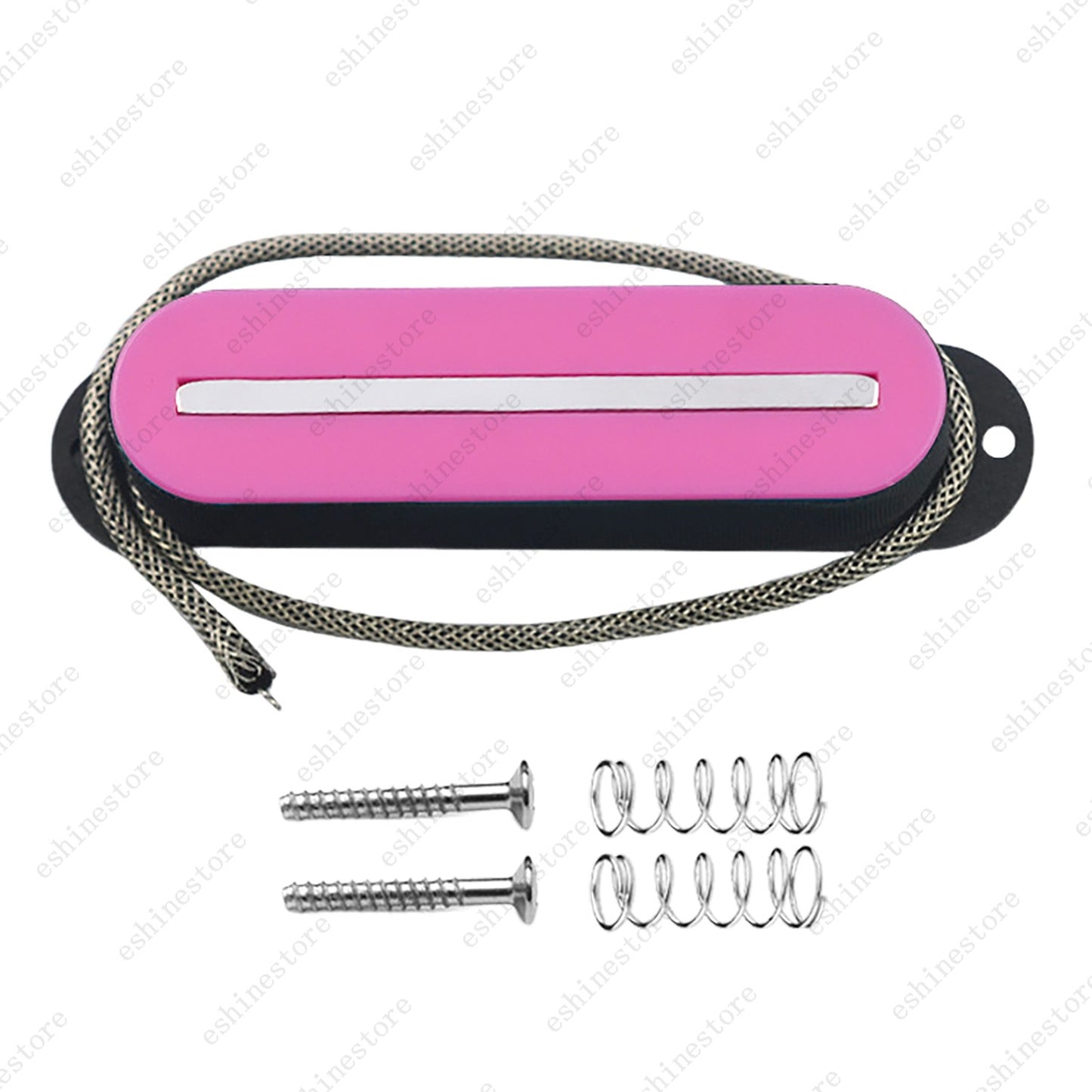 Single Coil Ceramic Metal Braided wire Single Blade Guitar Pickup For Strat