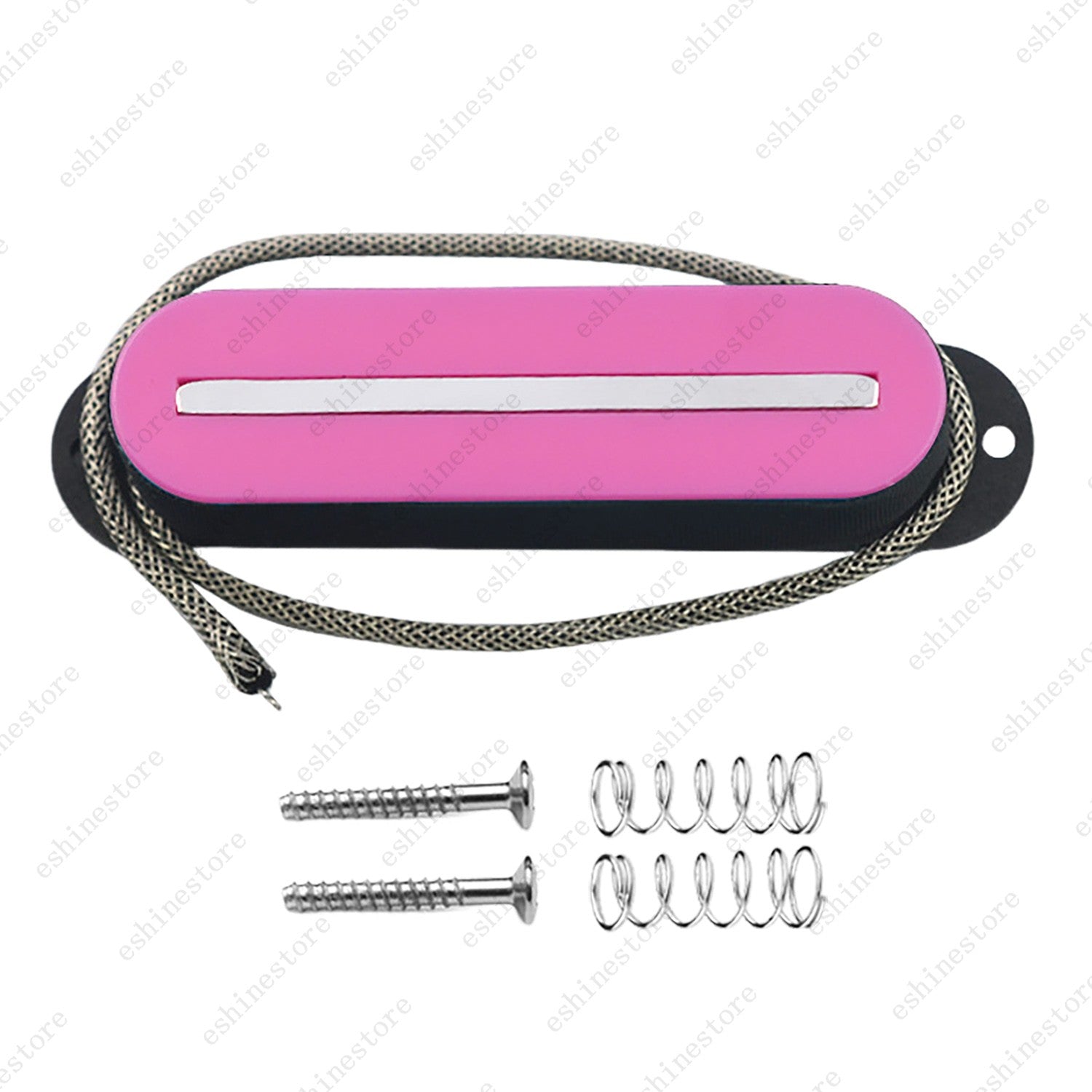 Single Coil Ceramic Metal Braided wire Single Blade Guitar Pickup For Strat