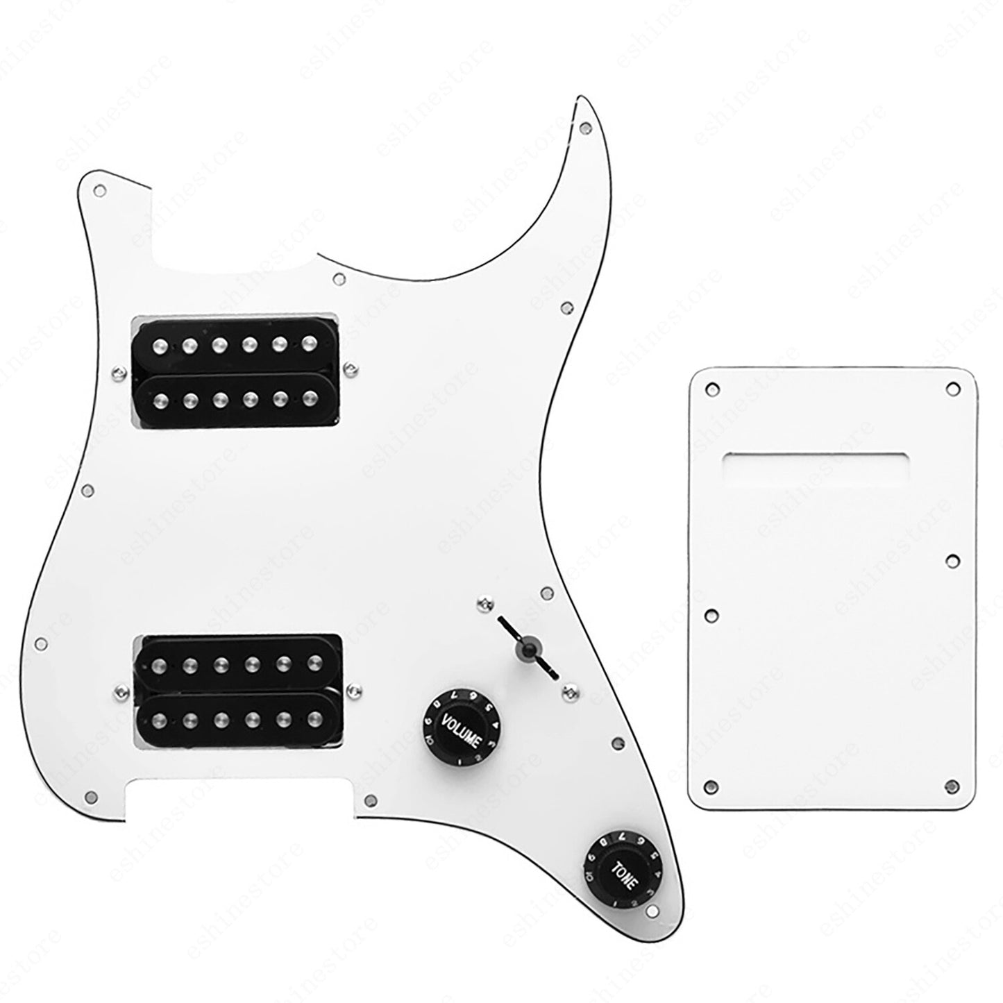 11 Hole Guitar HH Loaded Pickguard Set & Back Plate for SQ FENDER Stratocaster