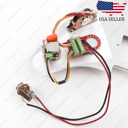 Solderless HH Wiring Harness Treble Bleed Circuit w/ Push-Push Coil Split for ST
