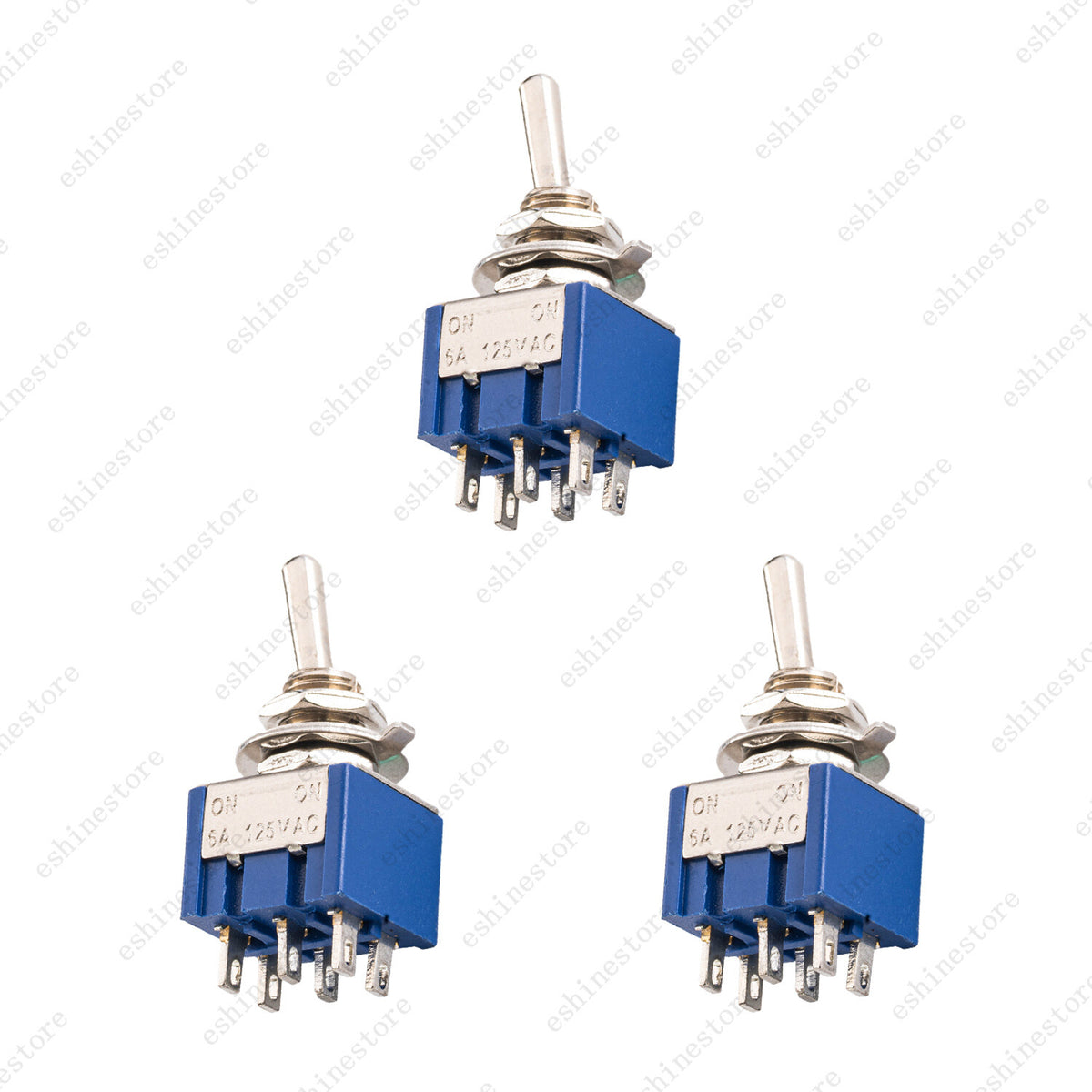 DPDT Guitar Mini Toggle Switch 2 Position ON/ON 6 PIN Car/Boat Switches