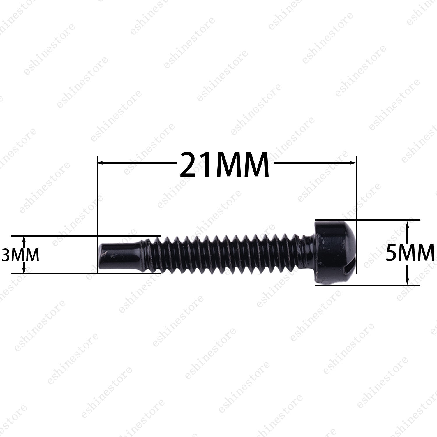 Electric Guitar Pole Piece Screws M3 x 21mm For Humbucker P90 PAF-Coarse Threads