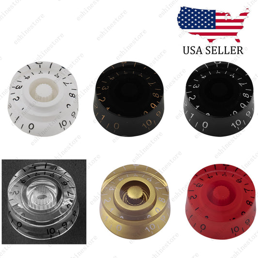 4 Pcs Guitar Control Knobs Speed Dial Knobs Left Hand for Les Paul SG Multicolor