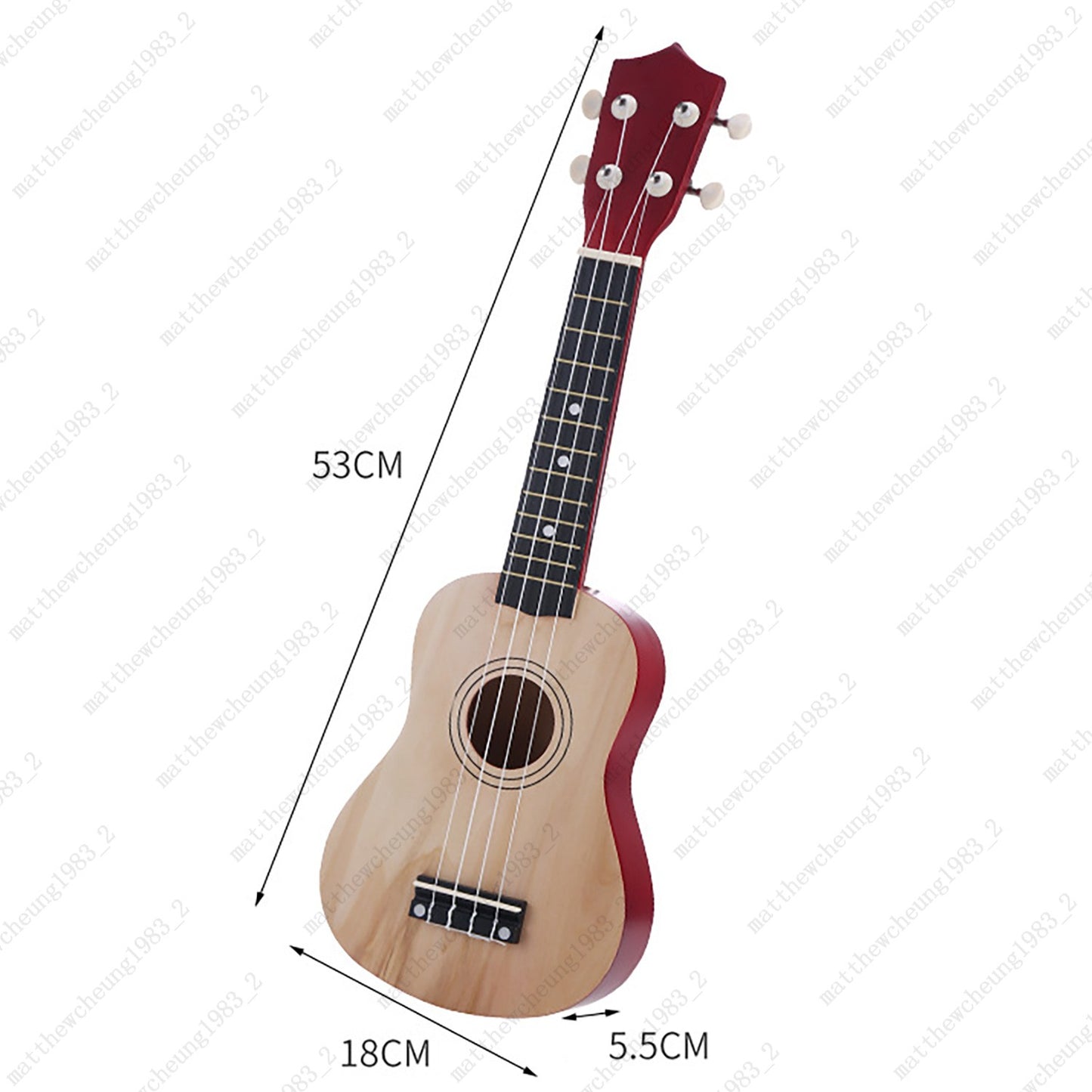 21 inch Soprano Ukulele Four String Basswood Classical Ukelele for Beginner