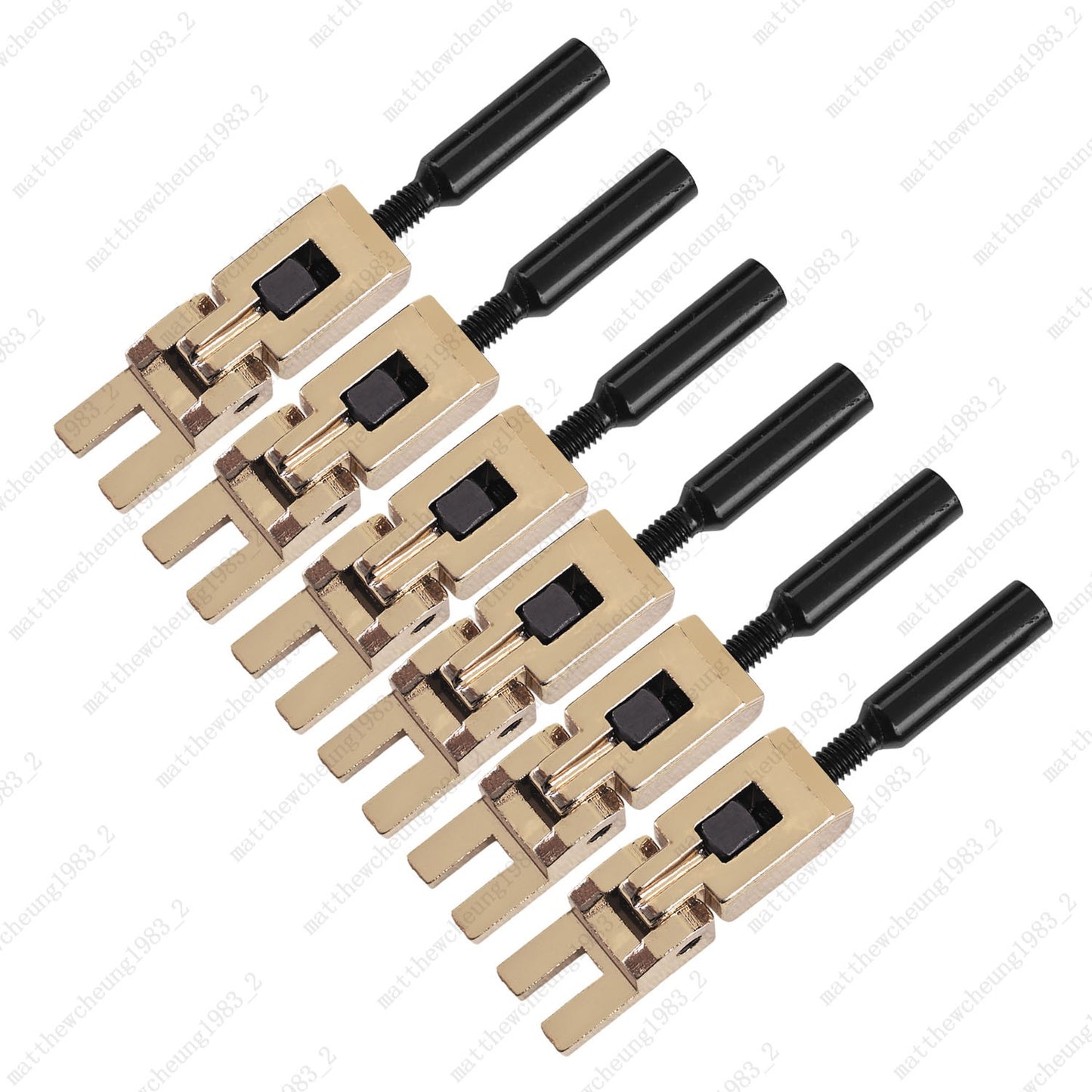 1 Set of Double Locking Tremolo Bridge Saddles for Floyd Rose 3 Colors Options