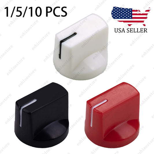 1/5/10Pcs Guitar Flat Flush Head Style Guitar AMP Effect Pedal/Pointer Knobs-6mm