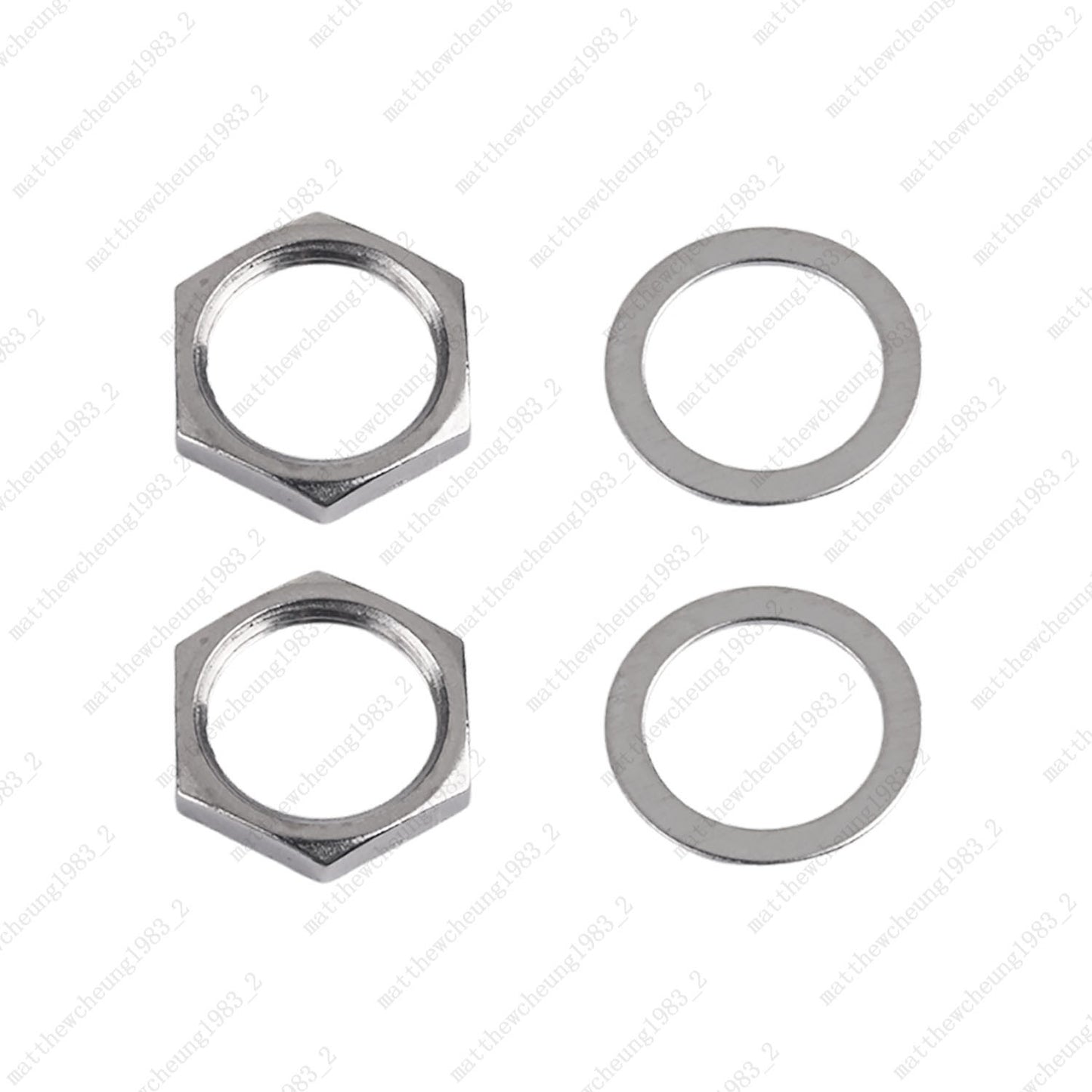 1/2/4pcs M12x0.75 Jack Socket Nut & Washer for Electric Guitar/Bass Replacement