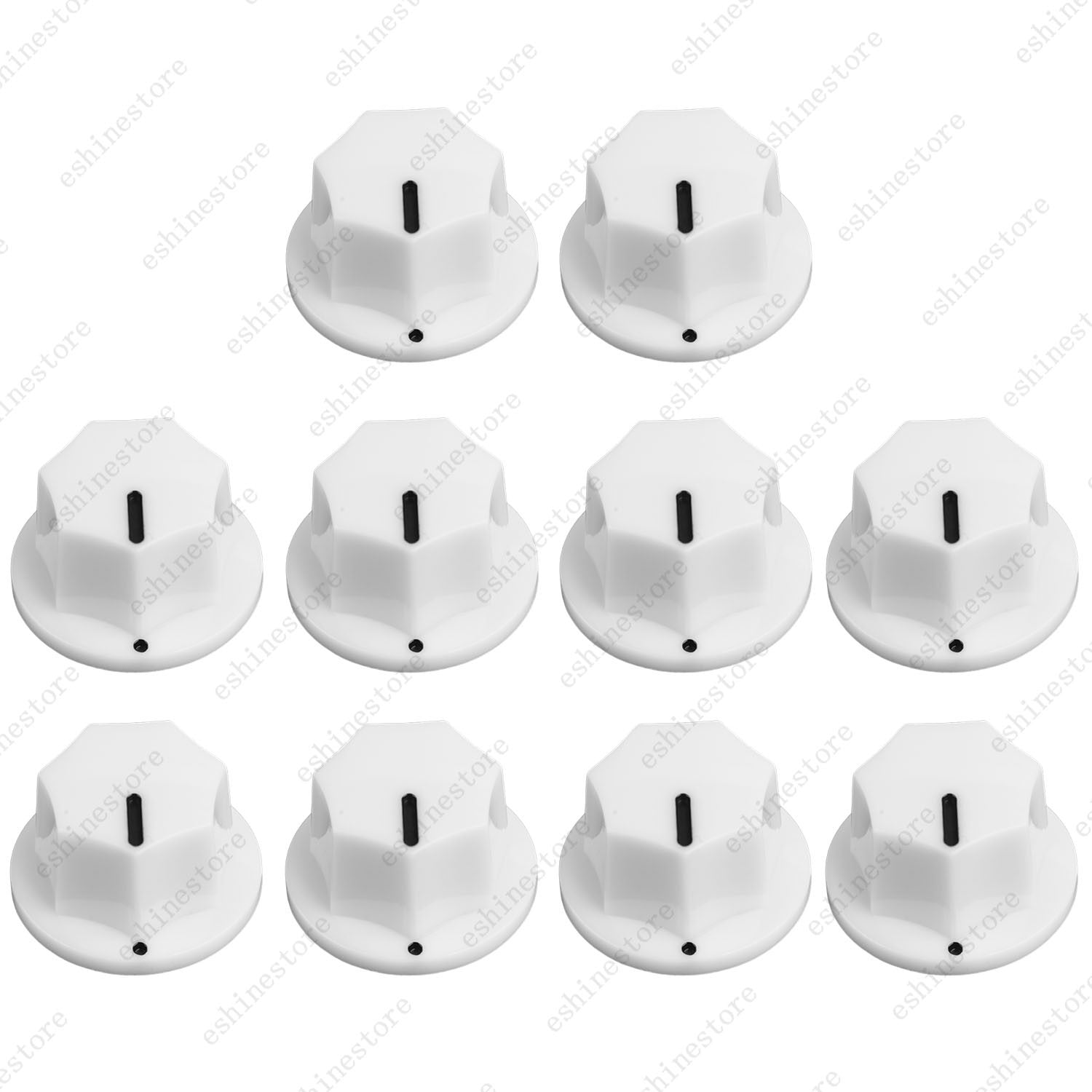 1/5/10Pcs Guitar Knobs Volume Tone Control Knobs for Jazz Bass , 2 Sizes 4 Style