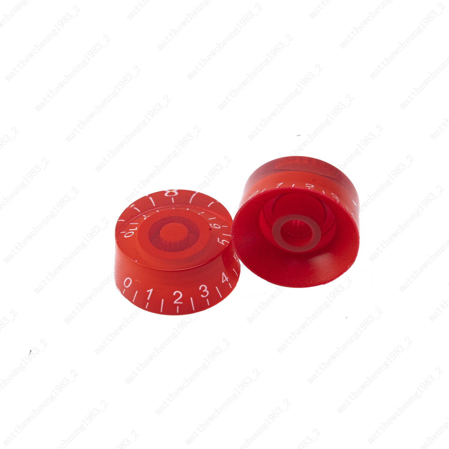 4 Pcs Red Eectric Guitar Control Knobs Speed Dial Knobs Fits Les Paul SG