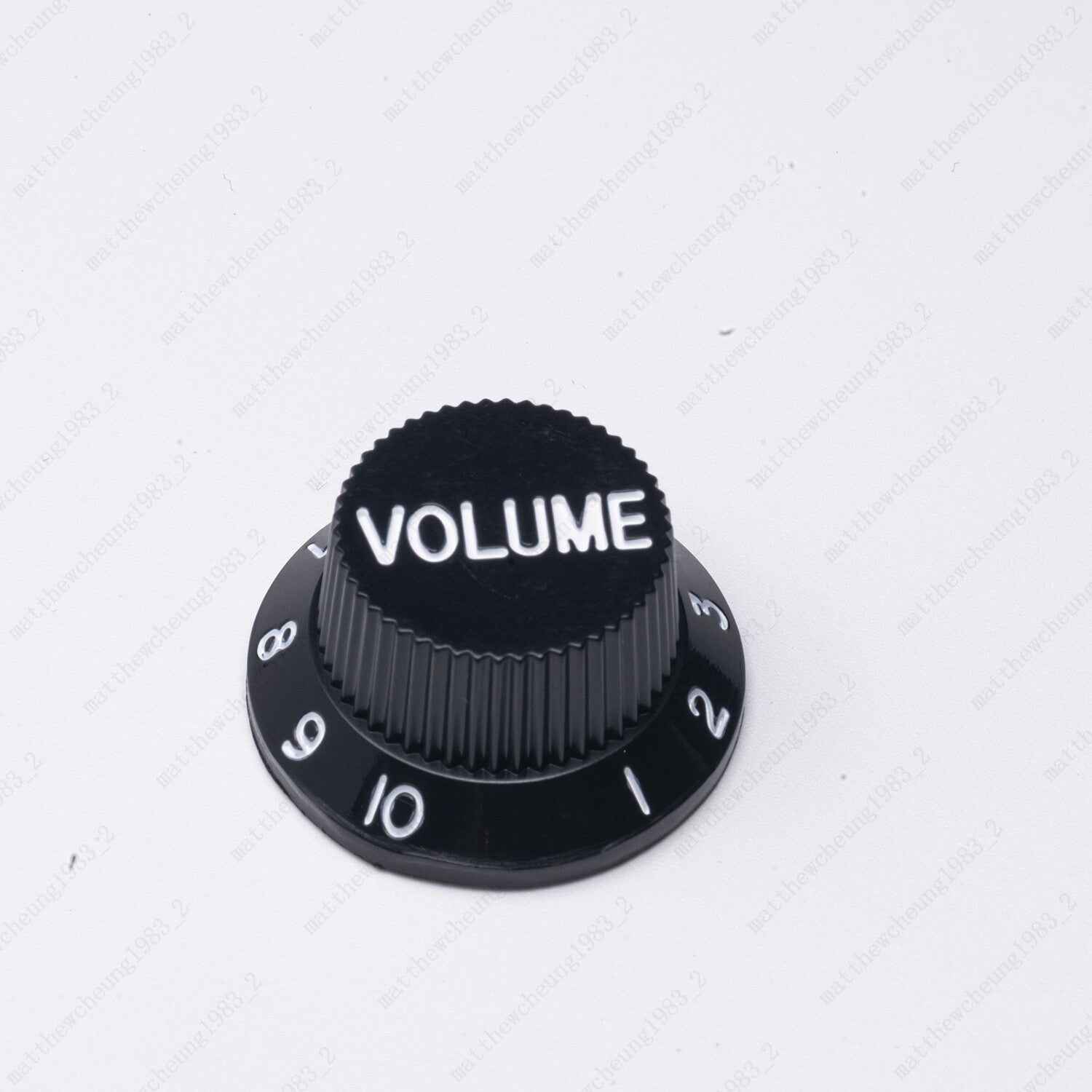 3x Black/White Numbers Electirc Guitar Knobs Volume Tone Knob for Stratocaster