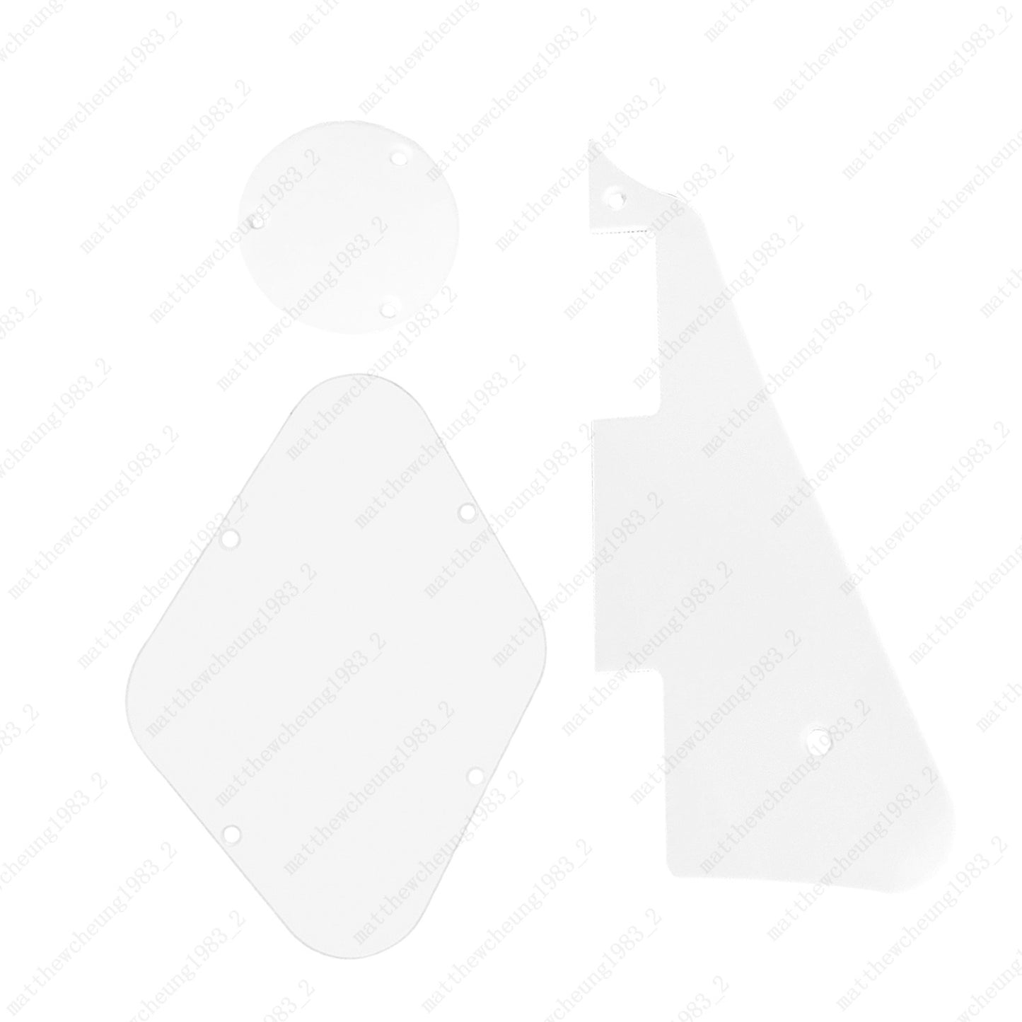 LP Pickguard Back Plate Switch Cavity Covers for Gibson Les Paul 3 Colors 1 Ply