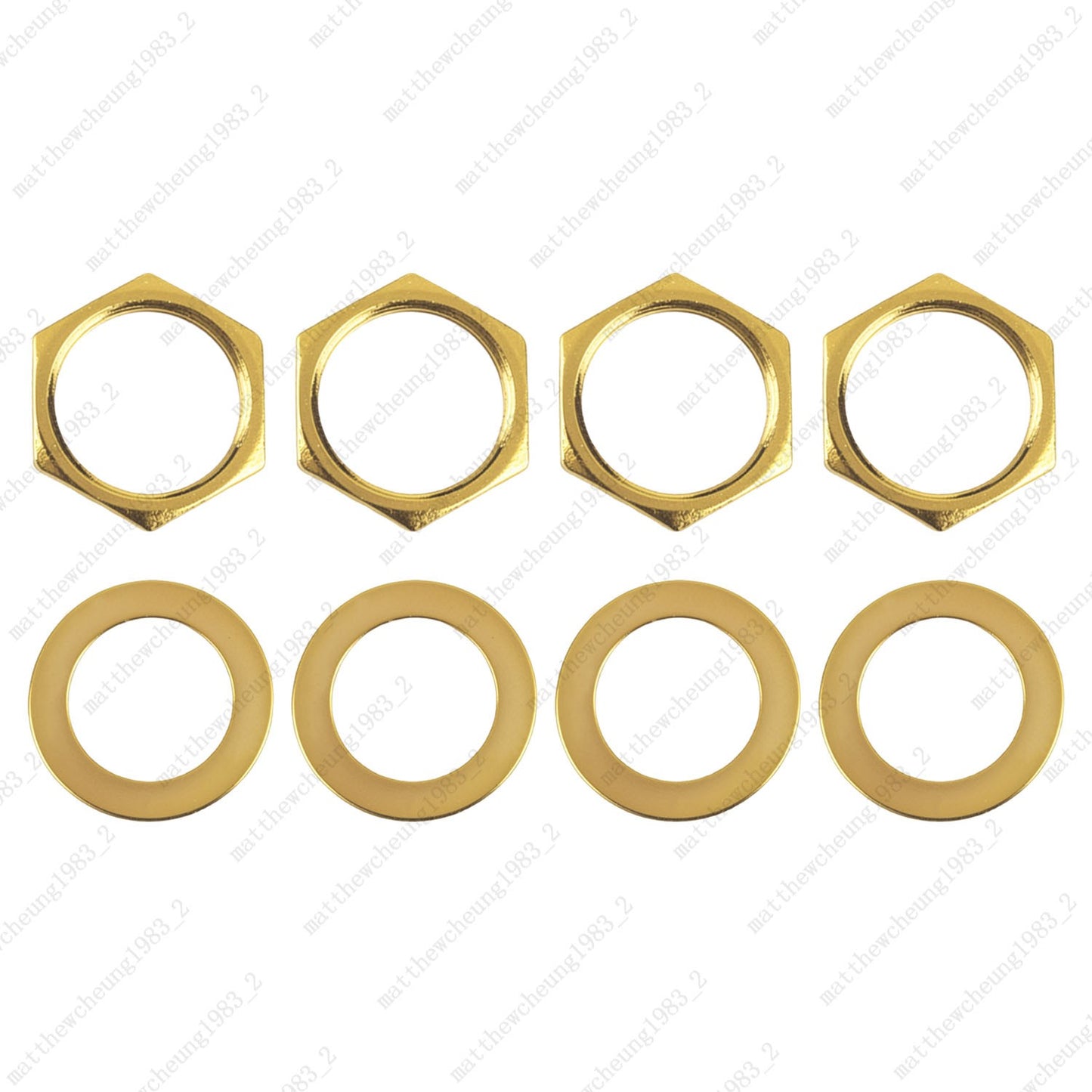 1/2/4pcs M12x1.0 Hex Nut & Washer Replacement for Electric Guitar Toggle Switch