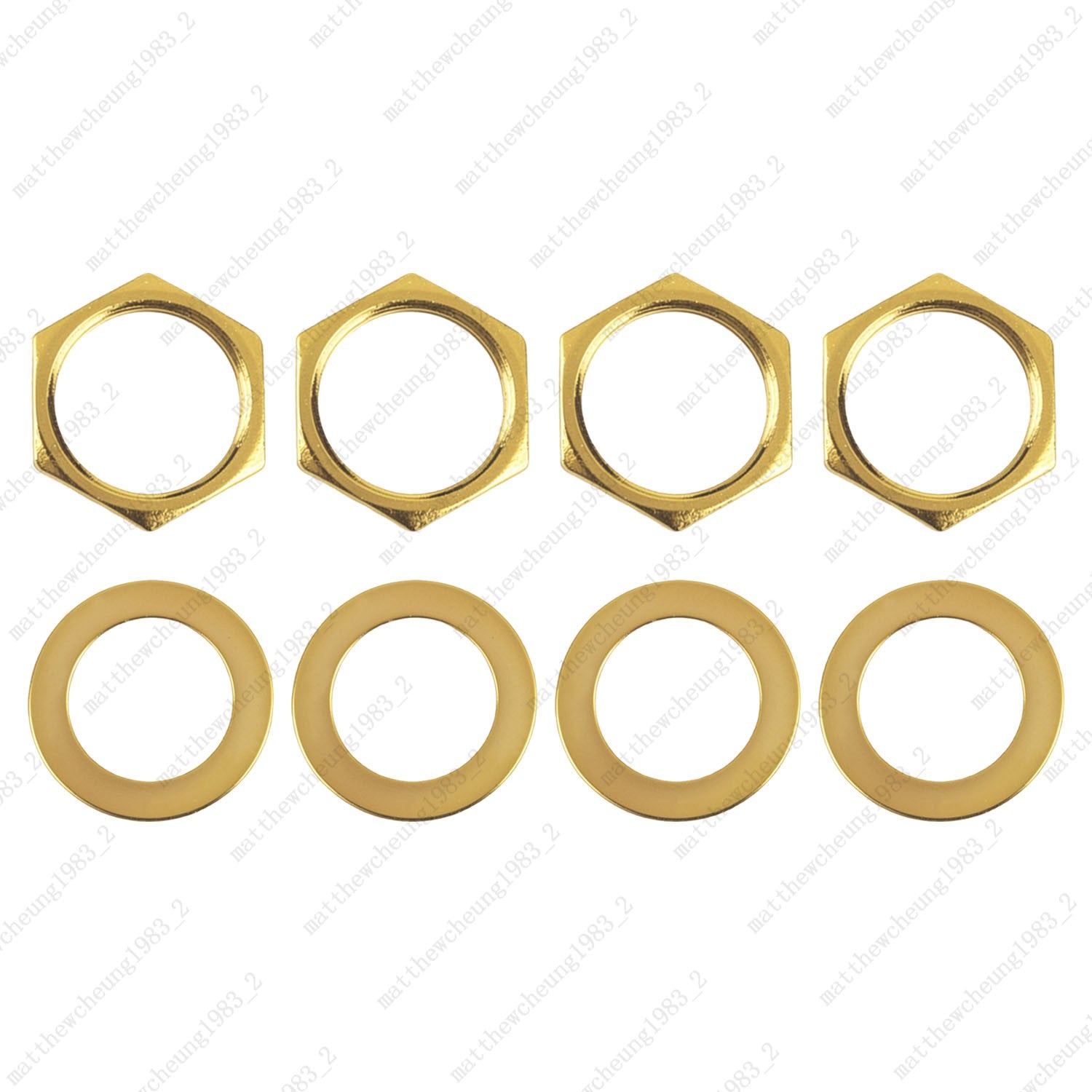 1/2/4pcs M12x1.0 Hex Nut & Washer Replacement for Electric Guitar Toggle Switch