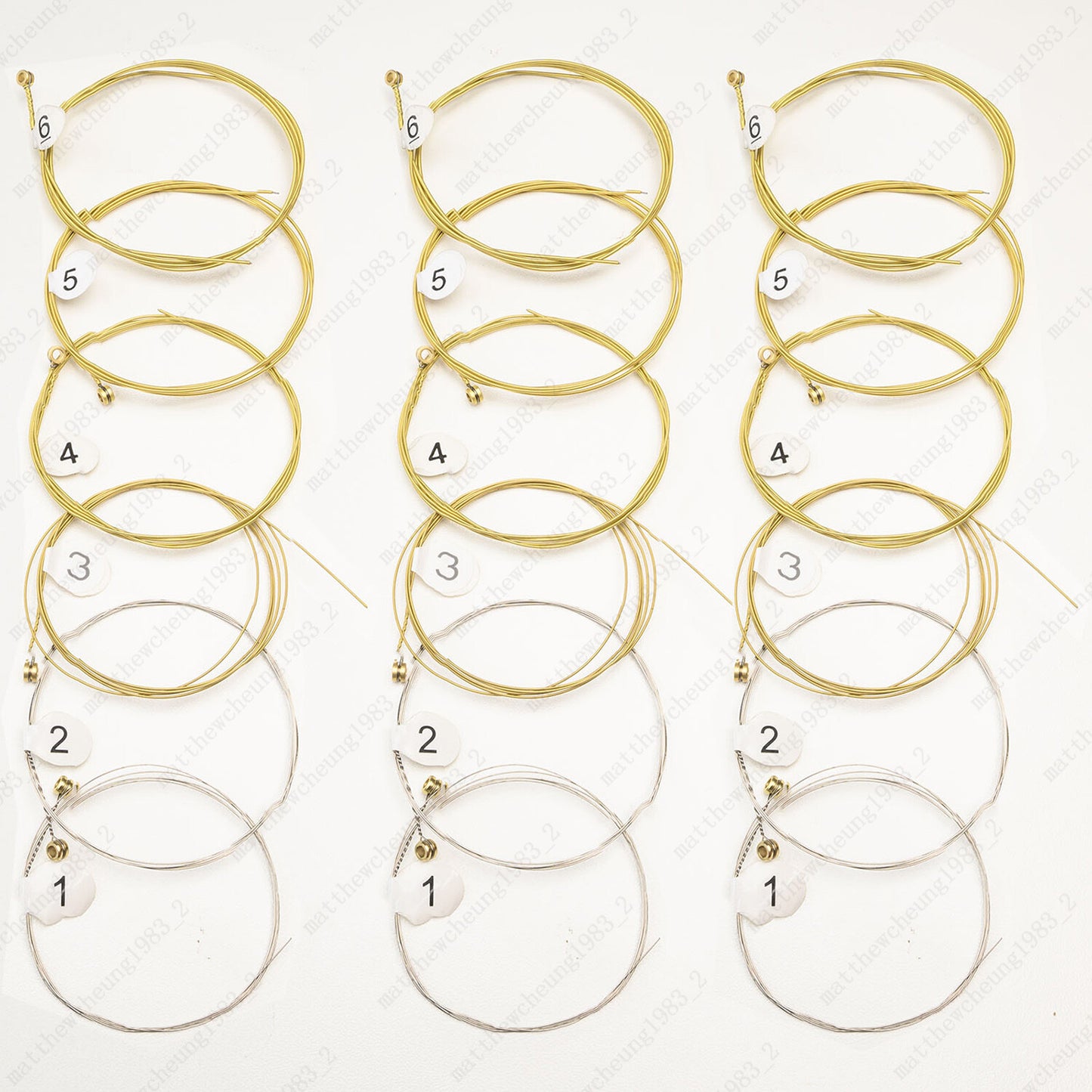 1-3 Set of 6 Guitar Strings Replacement Steel String For Acoustic Guitar 1st-6th
