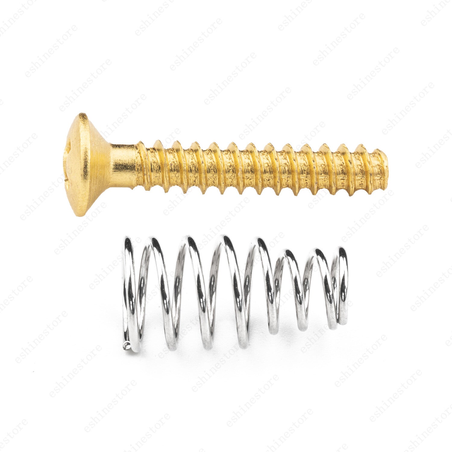6 Pcs Single coil pickup mounting Countersunk Head Screws & Springs 3 Colors